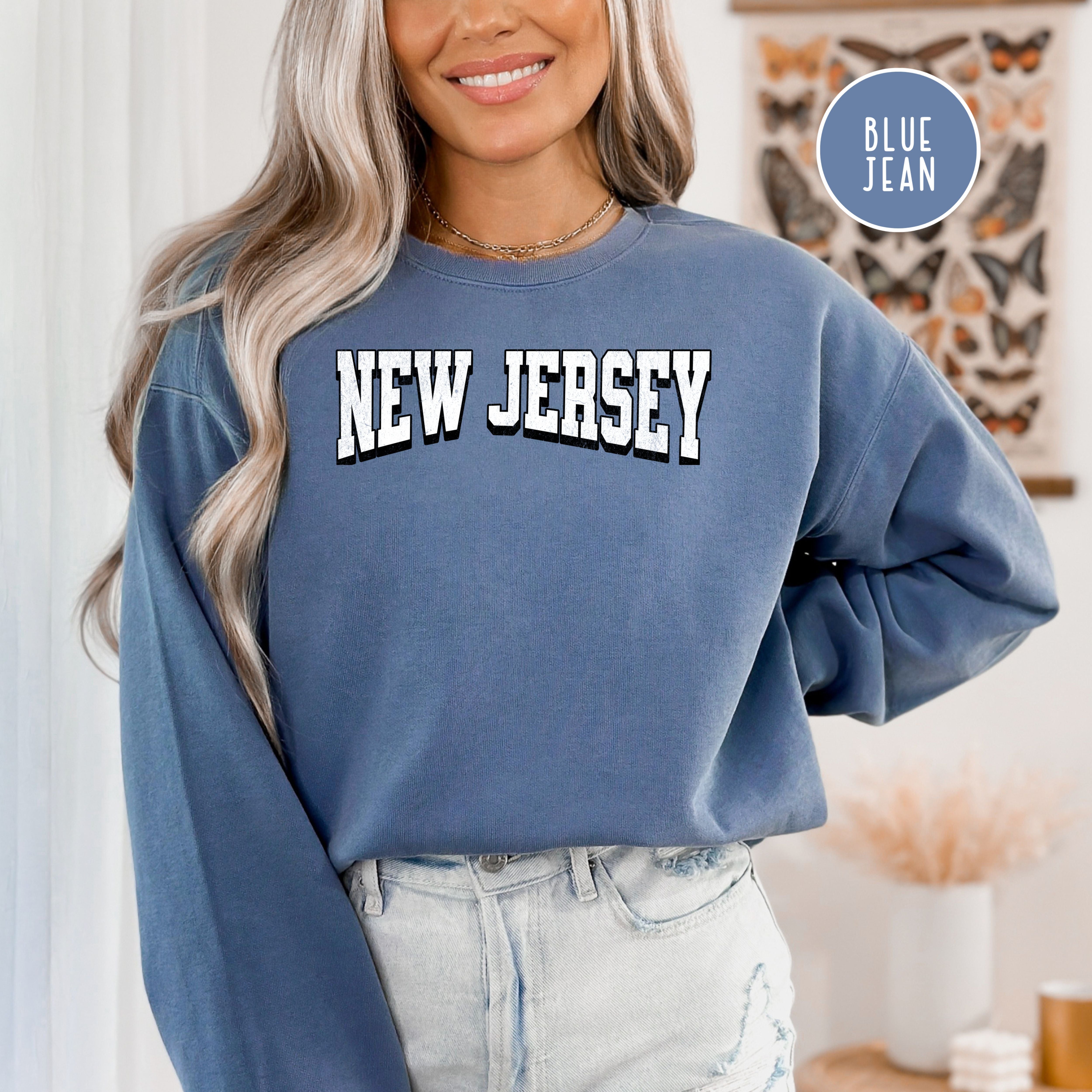 New Jersey Grunge Comfort Colors® Sweatshirt