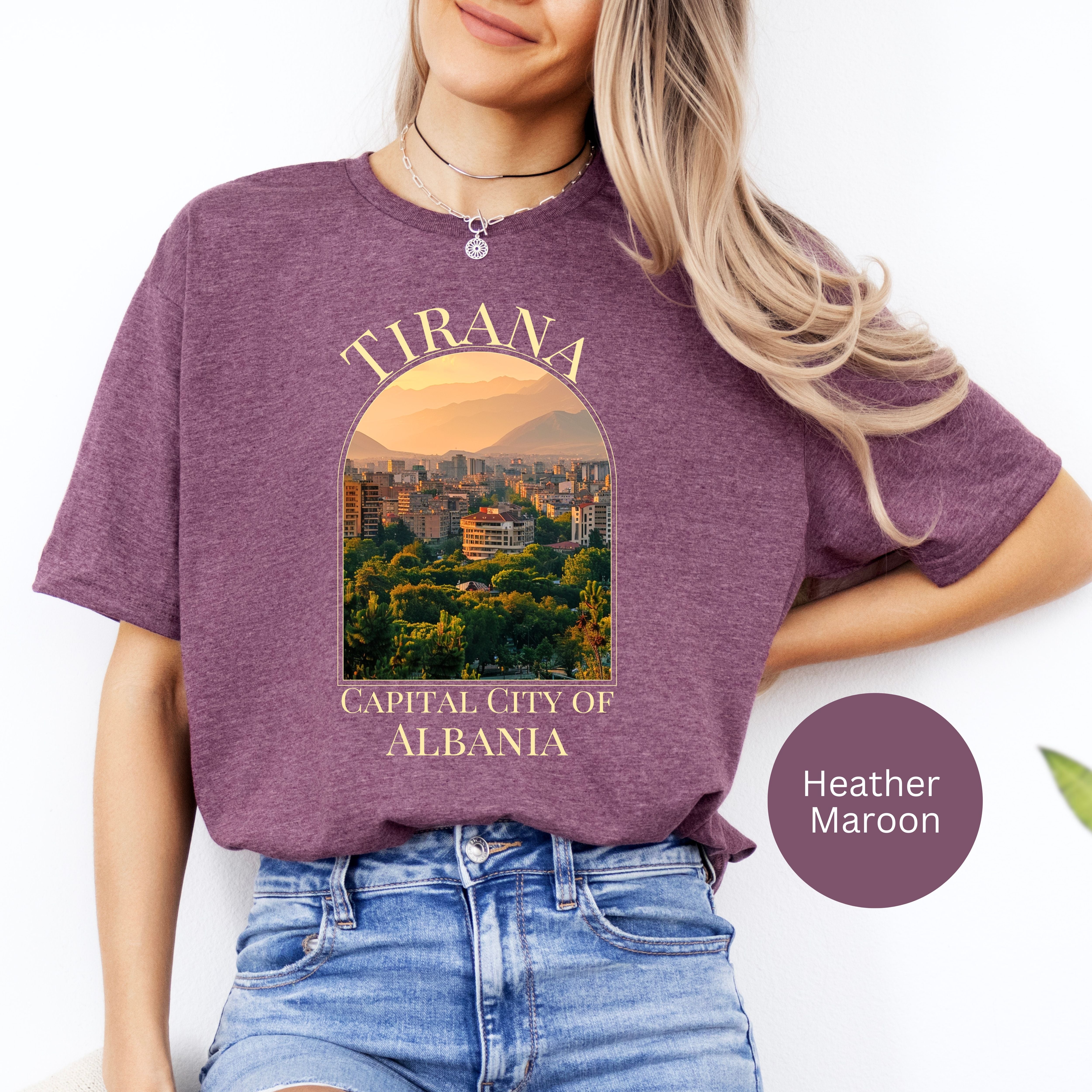 Tirana Albania Gildan Soft-Style Tee