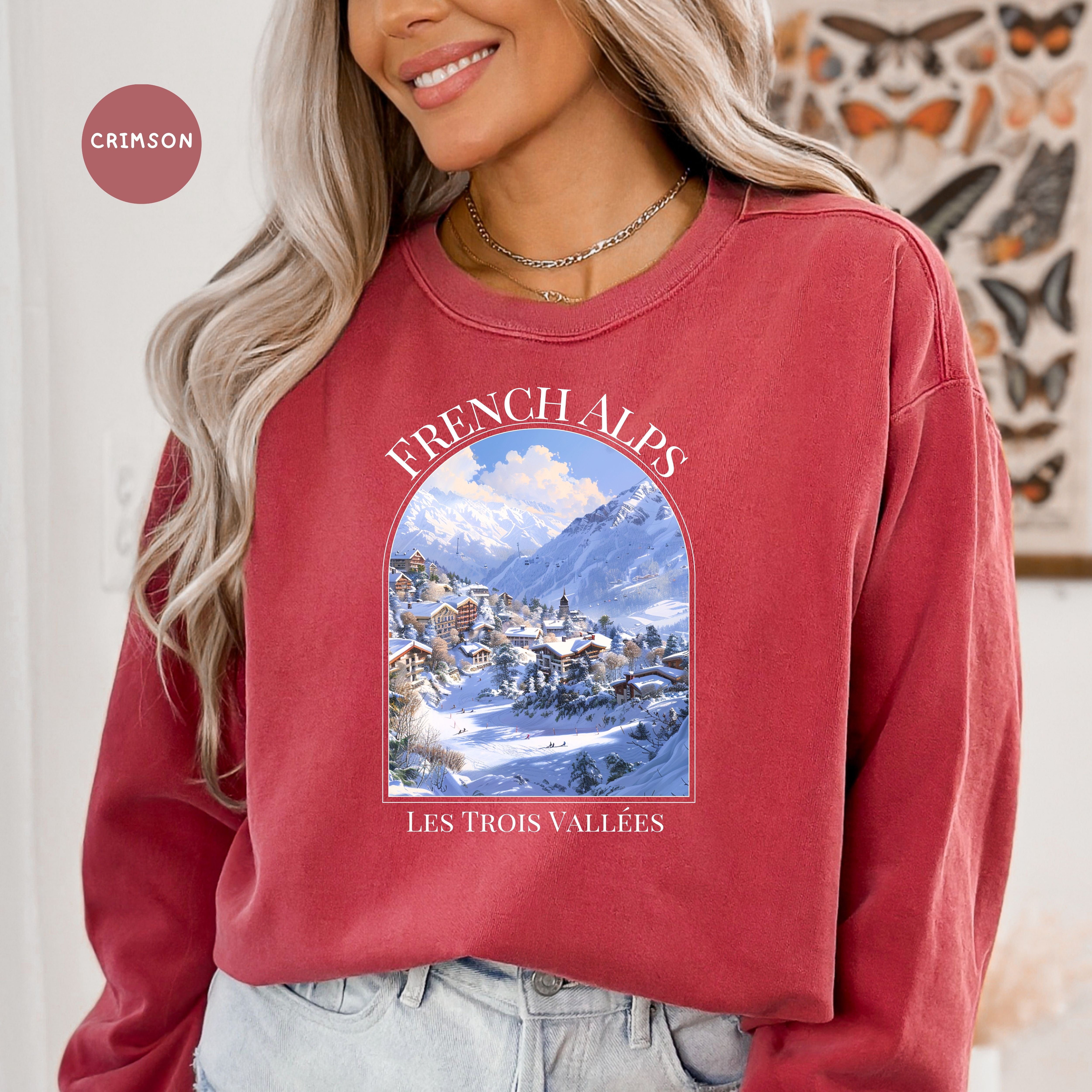 French Alps Vacation Comfort Colors® Sweatshirt