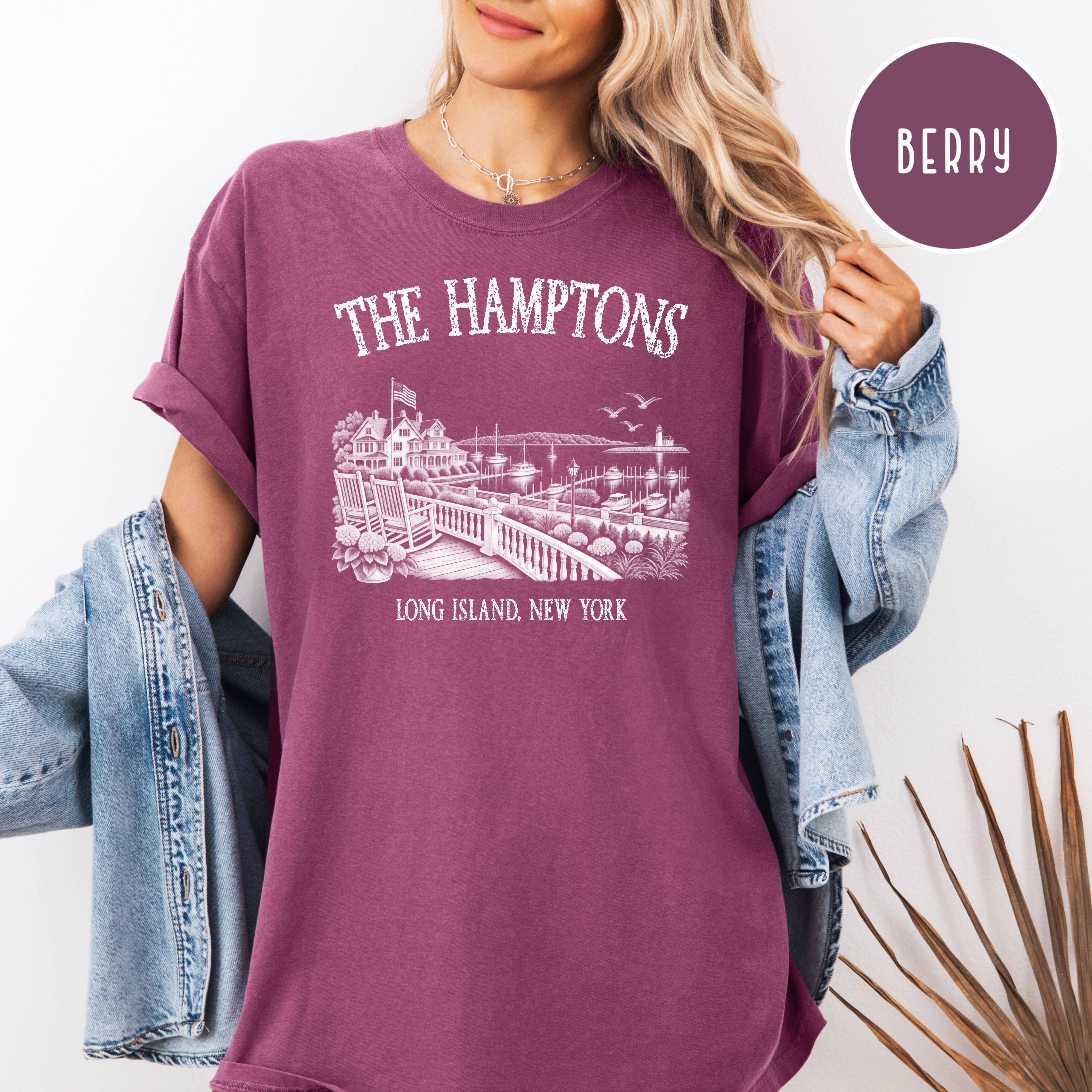 The Hamptons New York Comfort Colors T-Shirt, Hamptons Vacation Gift, Hamptons Gift Shirt, Hamptons Summer, New York Gift, Hamptons Shirt