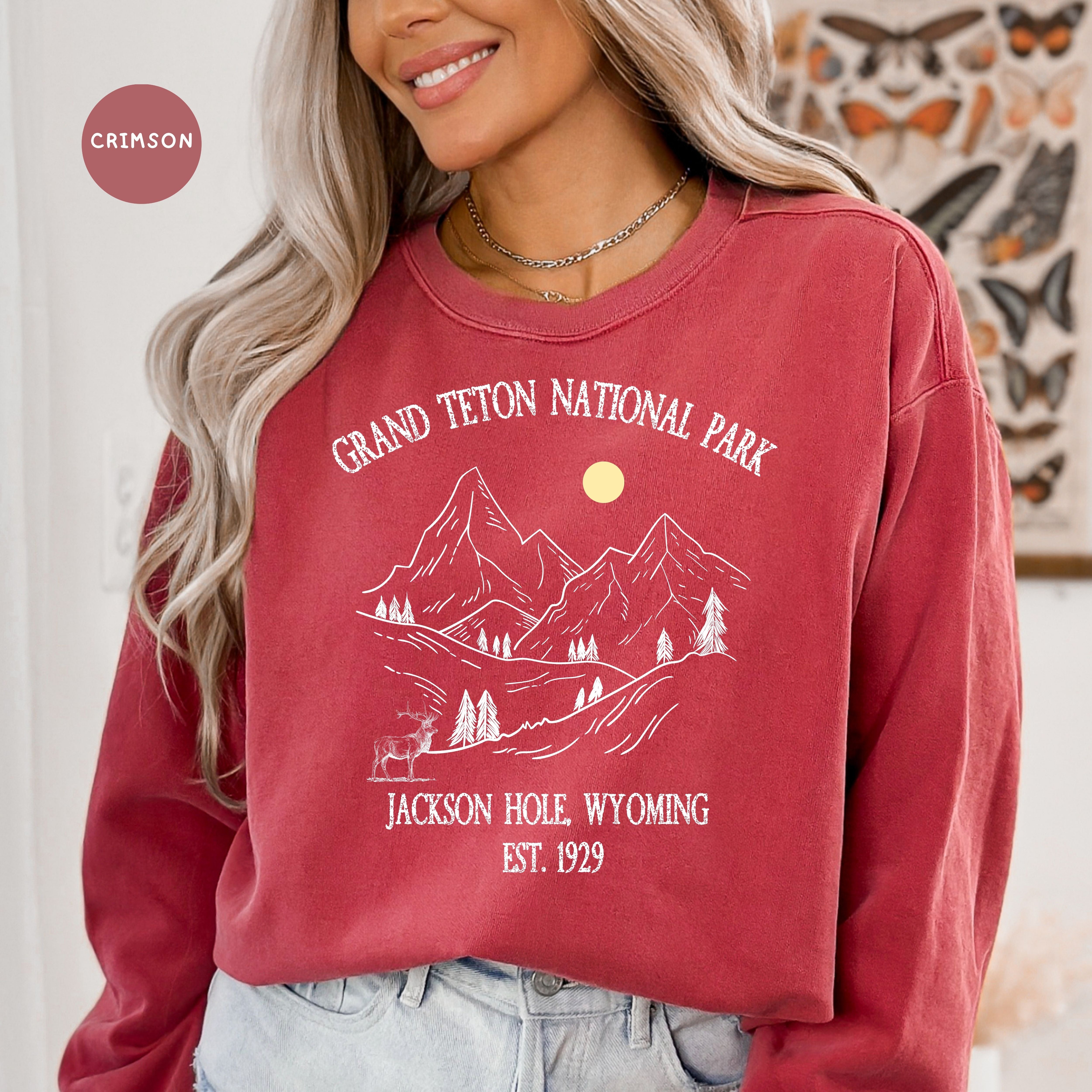 Grand Teton National Park Jackson Hole Wyoming Comfort Colors® Sweatshirt