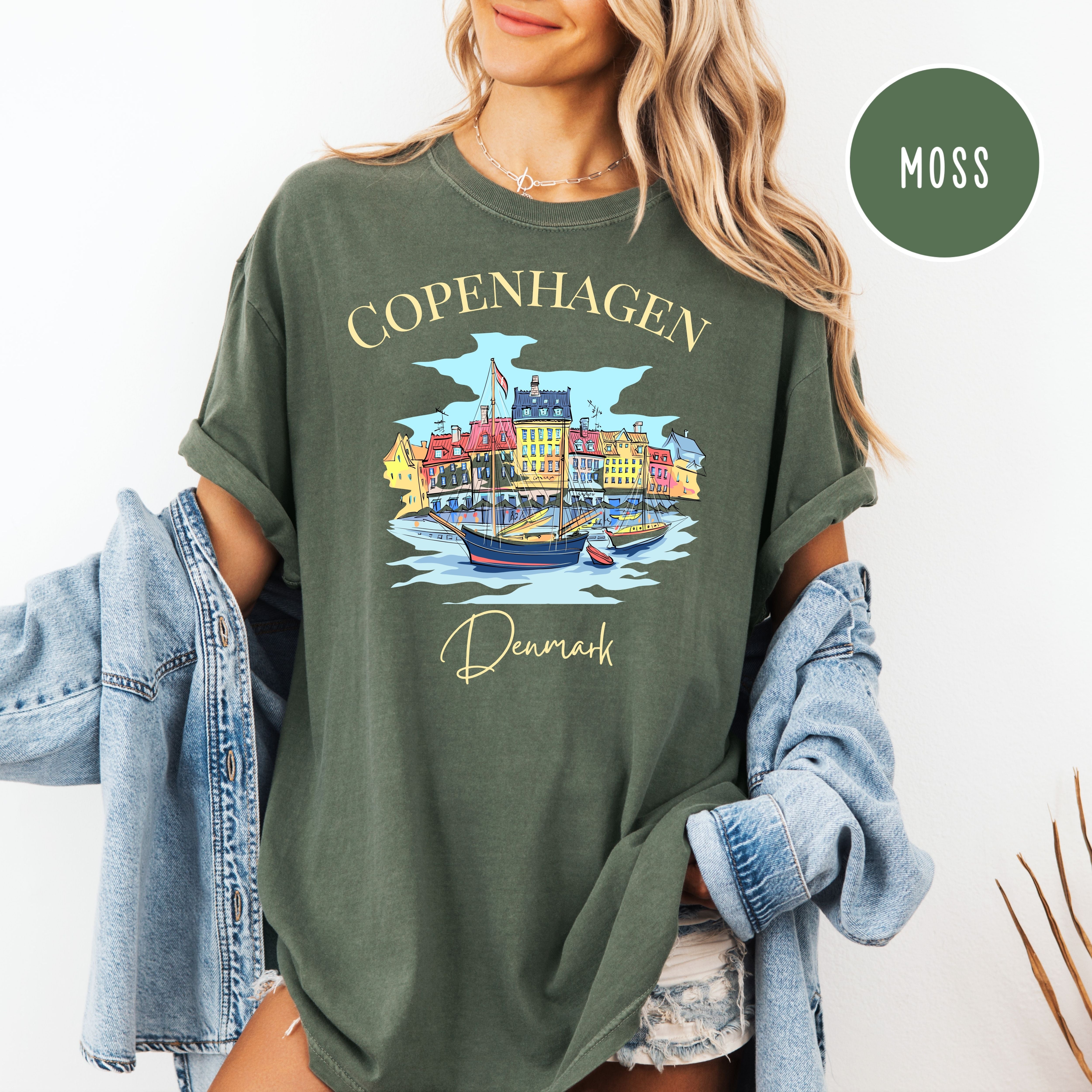 Copenhagen Denmark Comfort Colors Tee Shirt