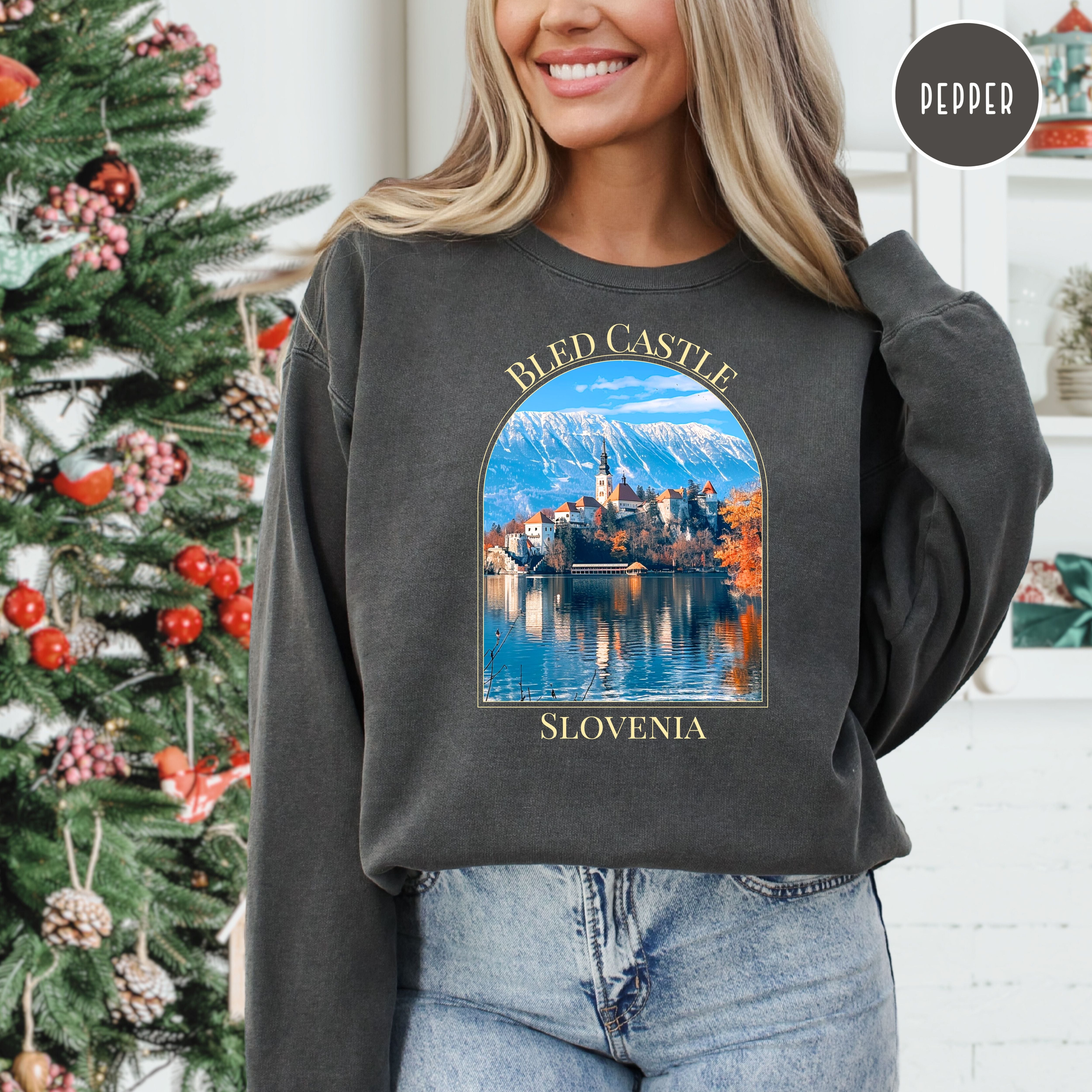 Bled Castle Slovenia Comfort Colors® Sweatshirt