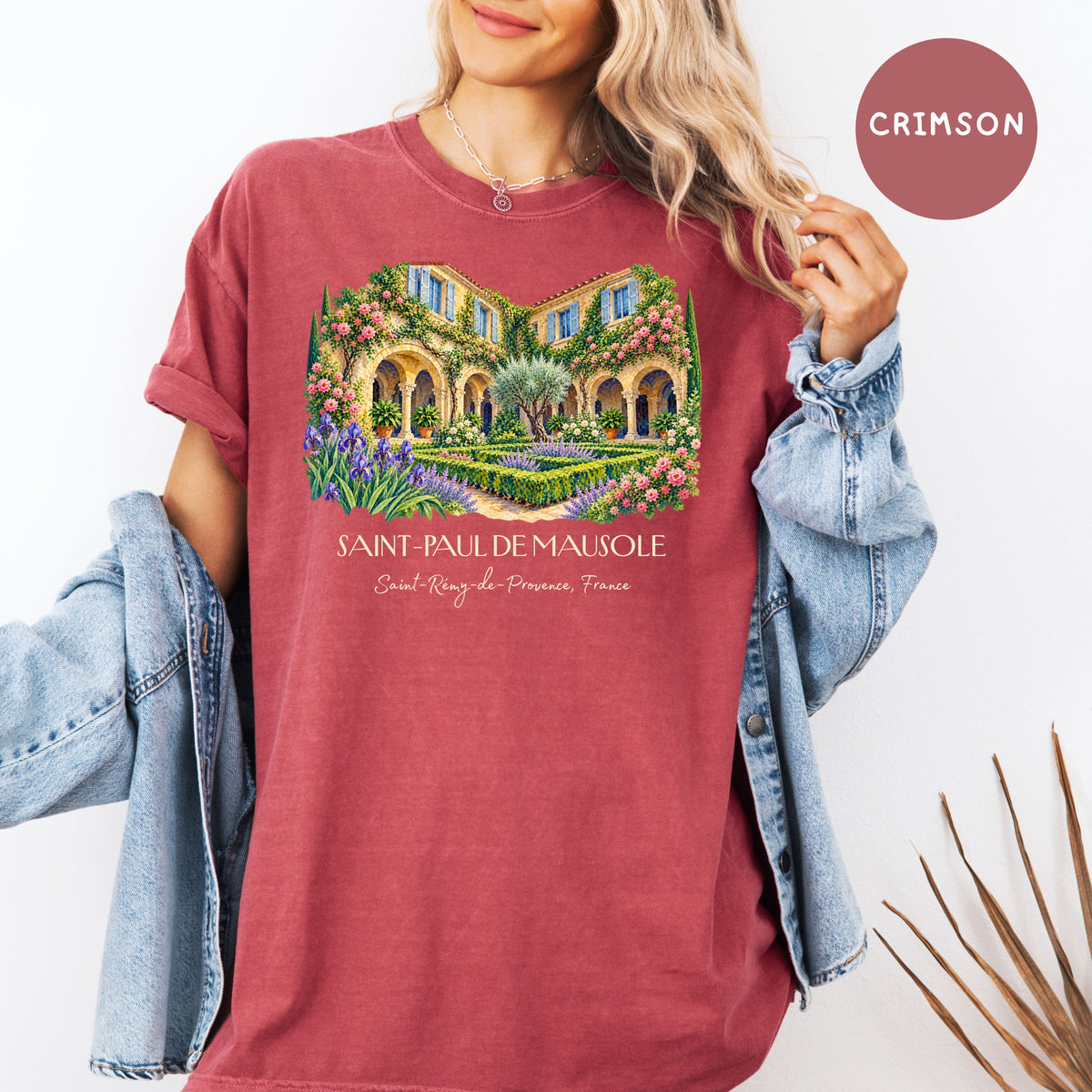 Van Gogh Inspired Comfort Colors Tee, Saint Remy de Provence France Shirt, South of France Travel Gift, France Vacation Tee, Art Lover Gift