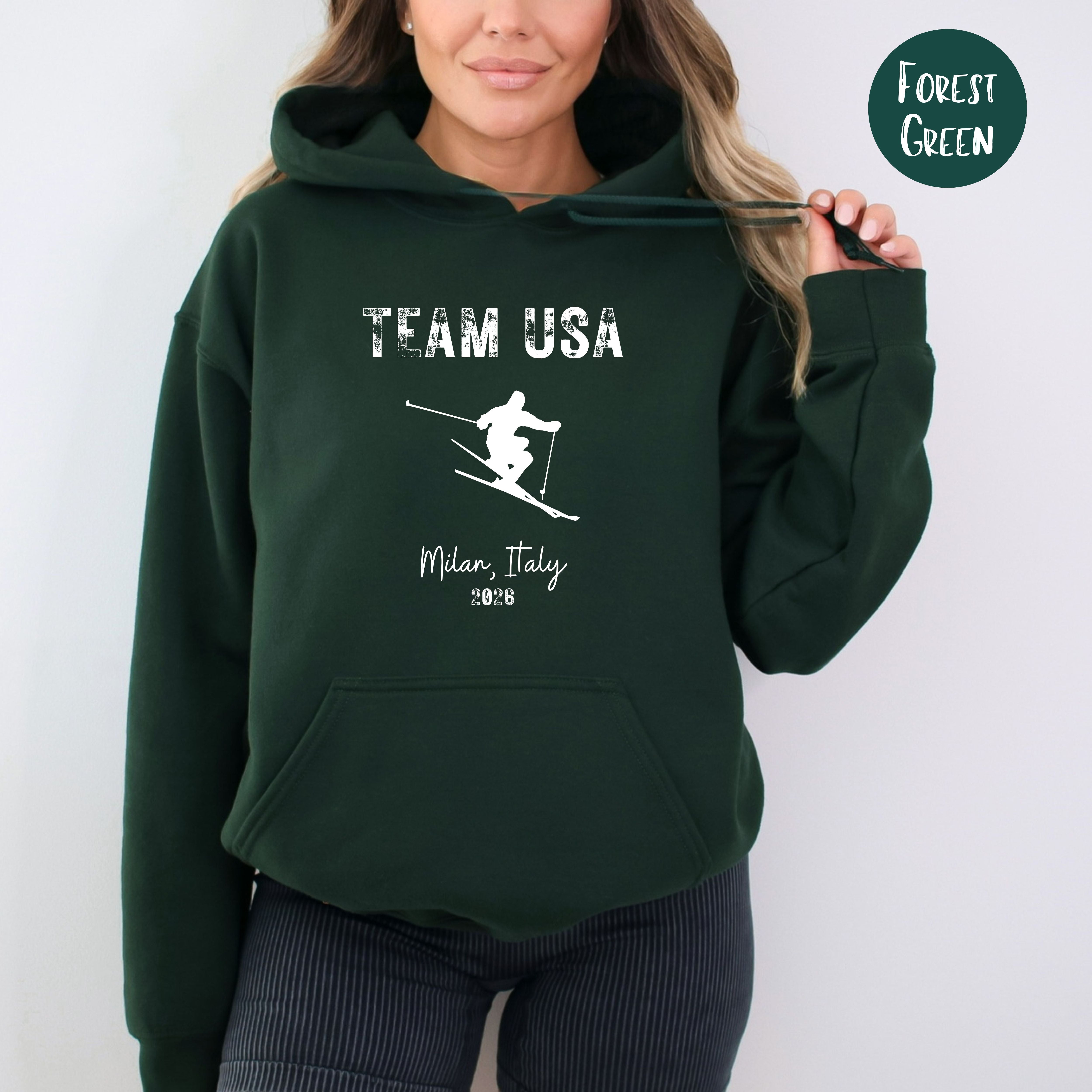 Team USA Alpine Skiing Winter Games Hoodie, USA Ski Team Cortina d'Ampezzo 2026 Winter Games