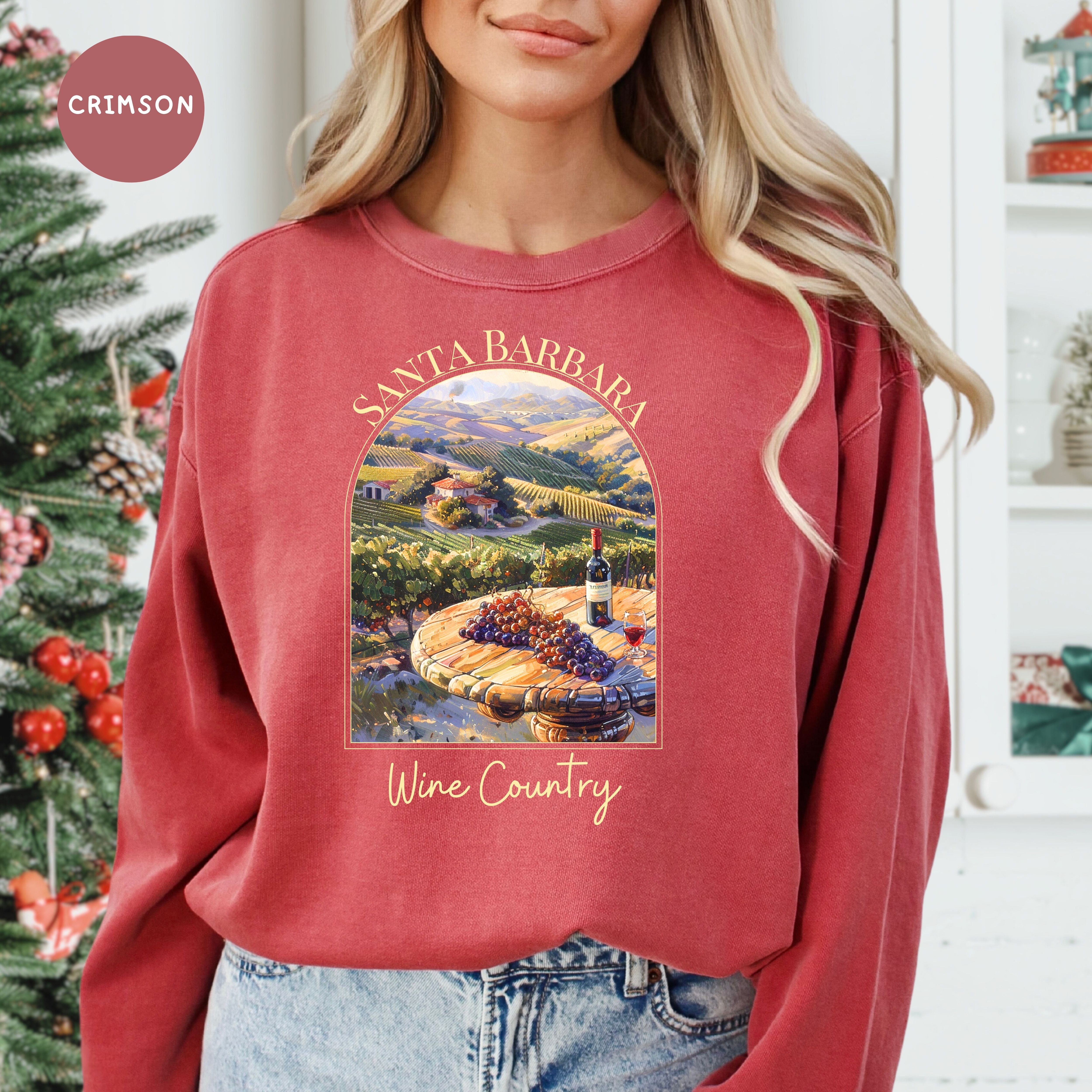 Santa Barbara Wine Country Comfort Colors® Sweatshirt