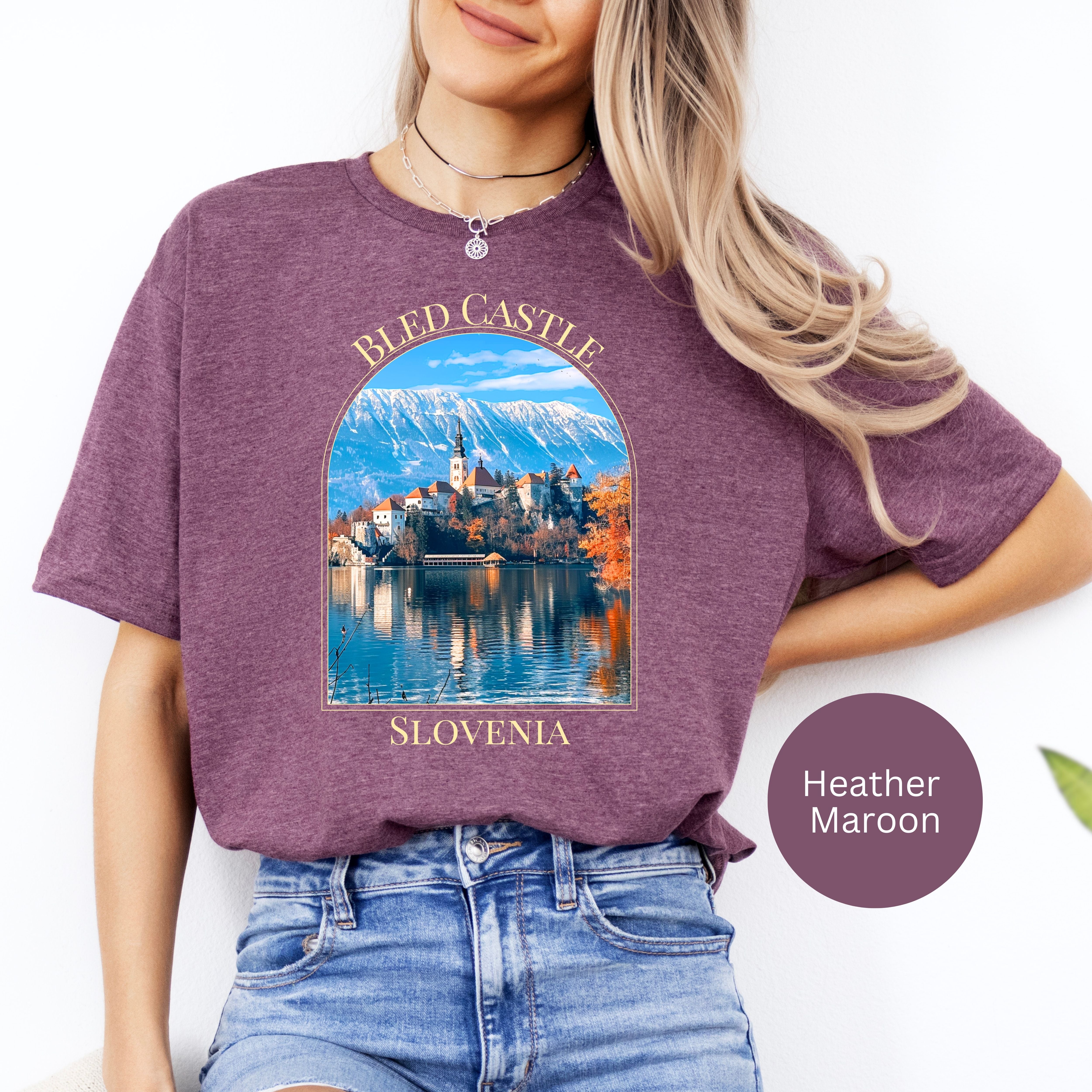 Bled Castle Slovenia Soft-Style Tee