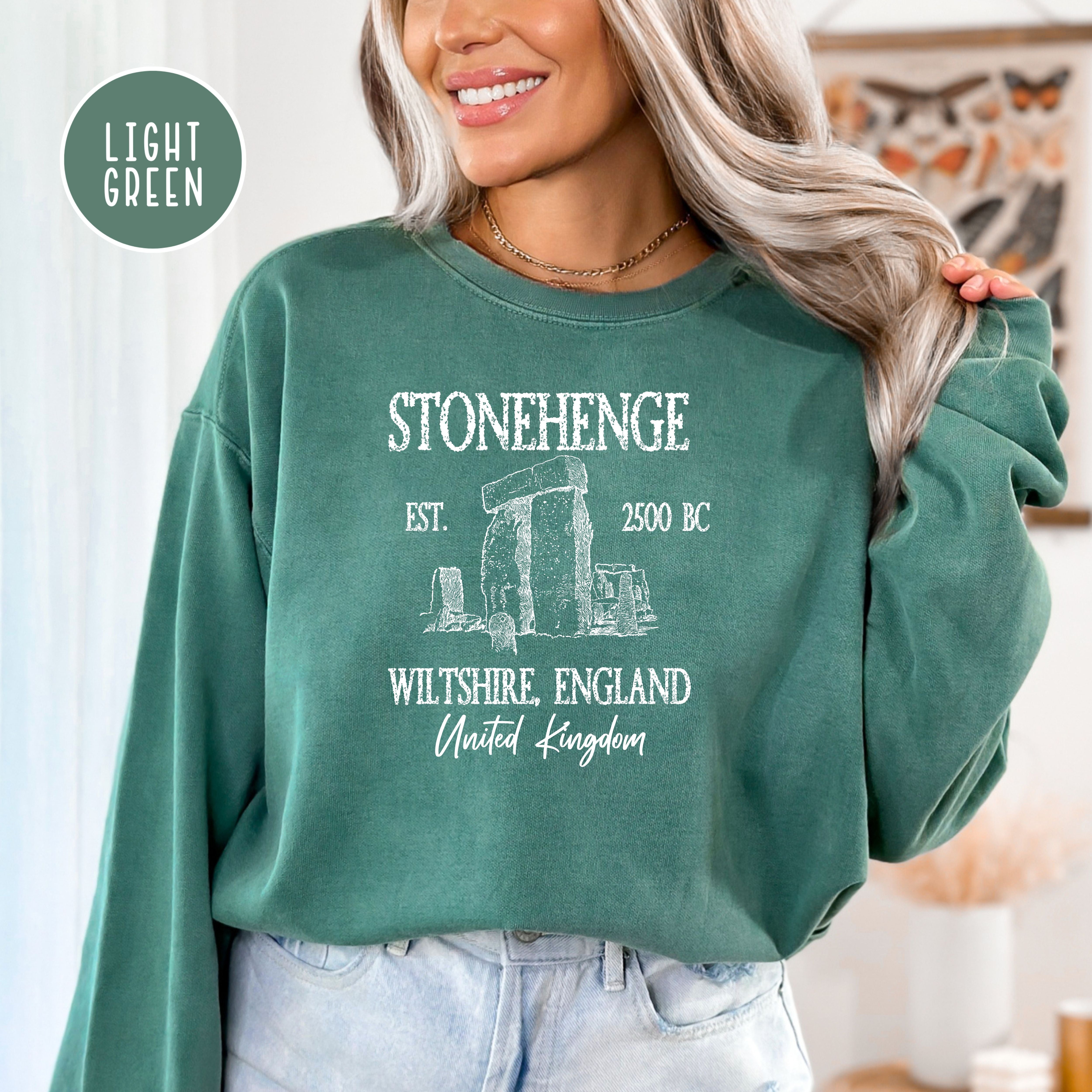 Stonehenge England Grunge Comfort Colors® Sweatshirt