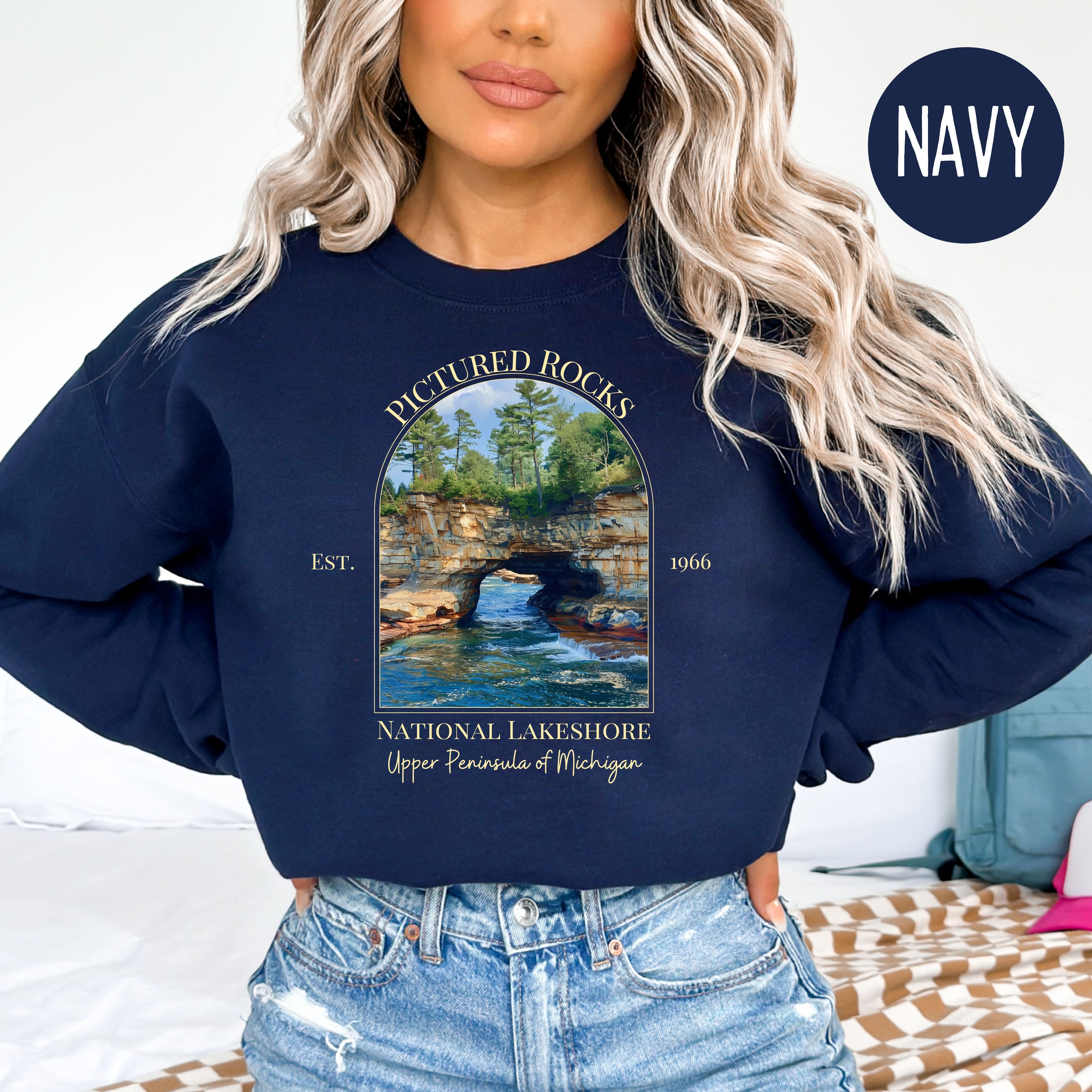 Pictured Rocks National Lakeshore UP of Michigan Sweatshirt