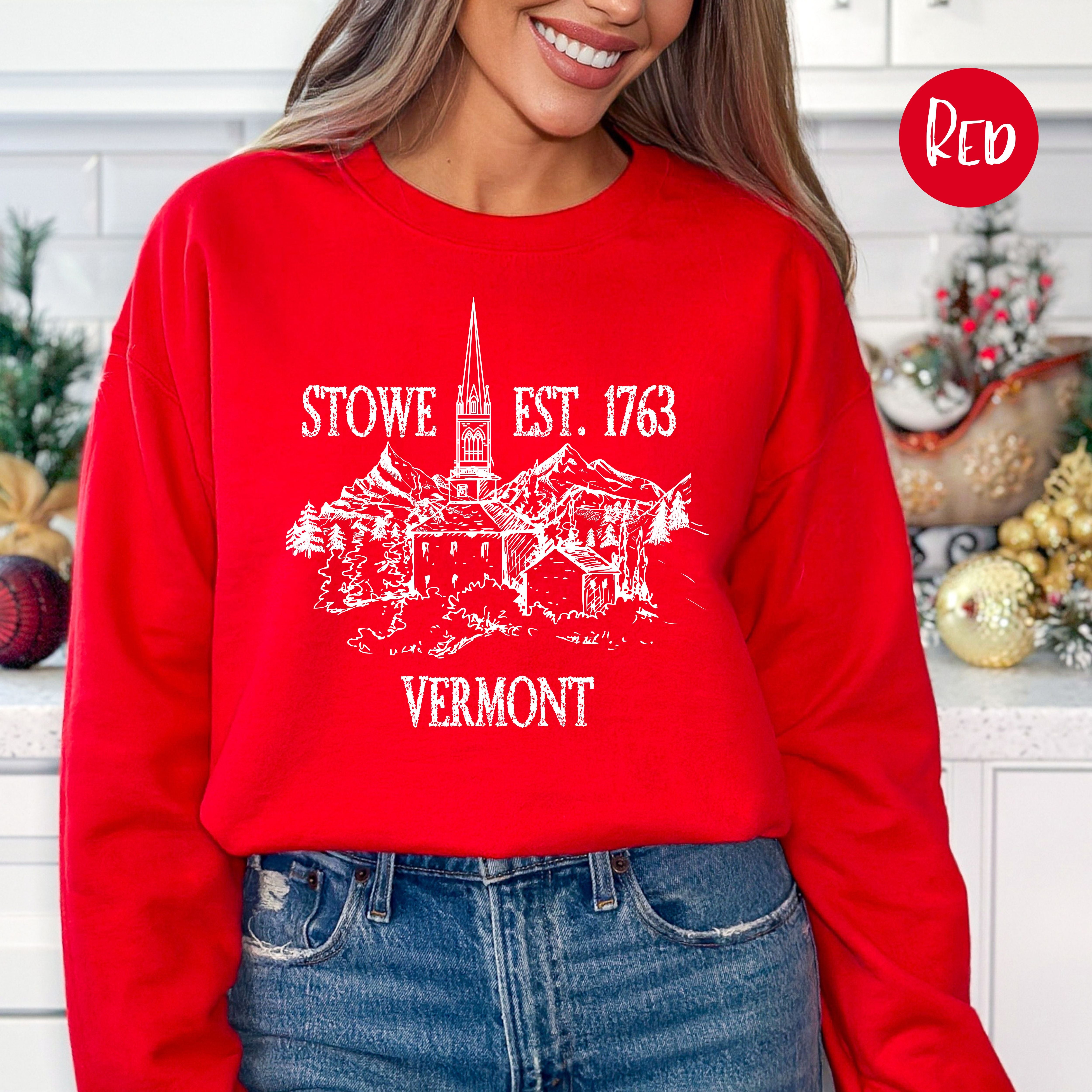 Stowe Vermont Grunge Style Winter Sweatshirt