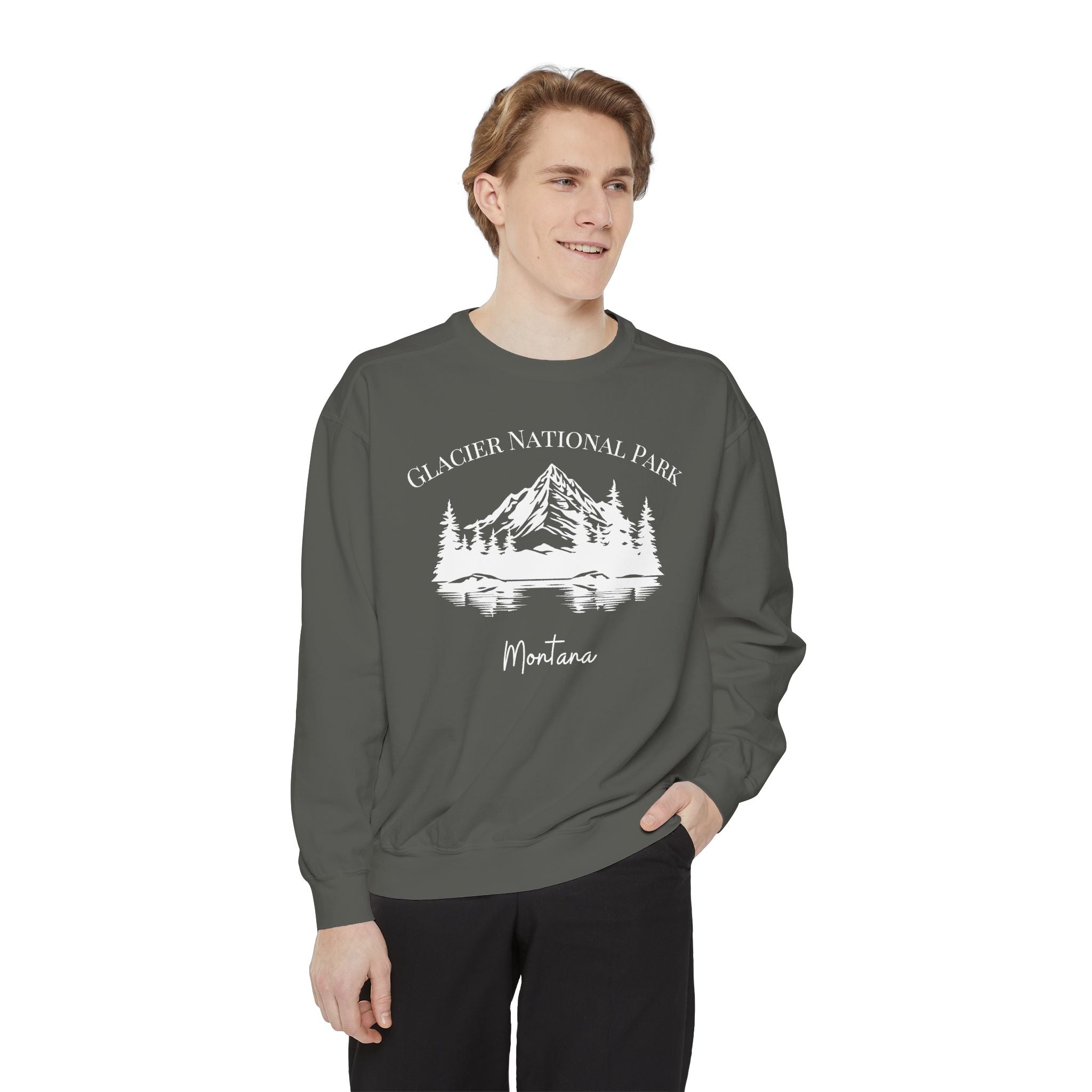 Glacier National Park Grunge Comfort Colors® Sweatshirt