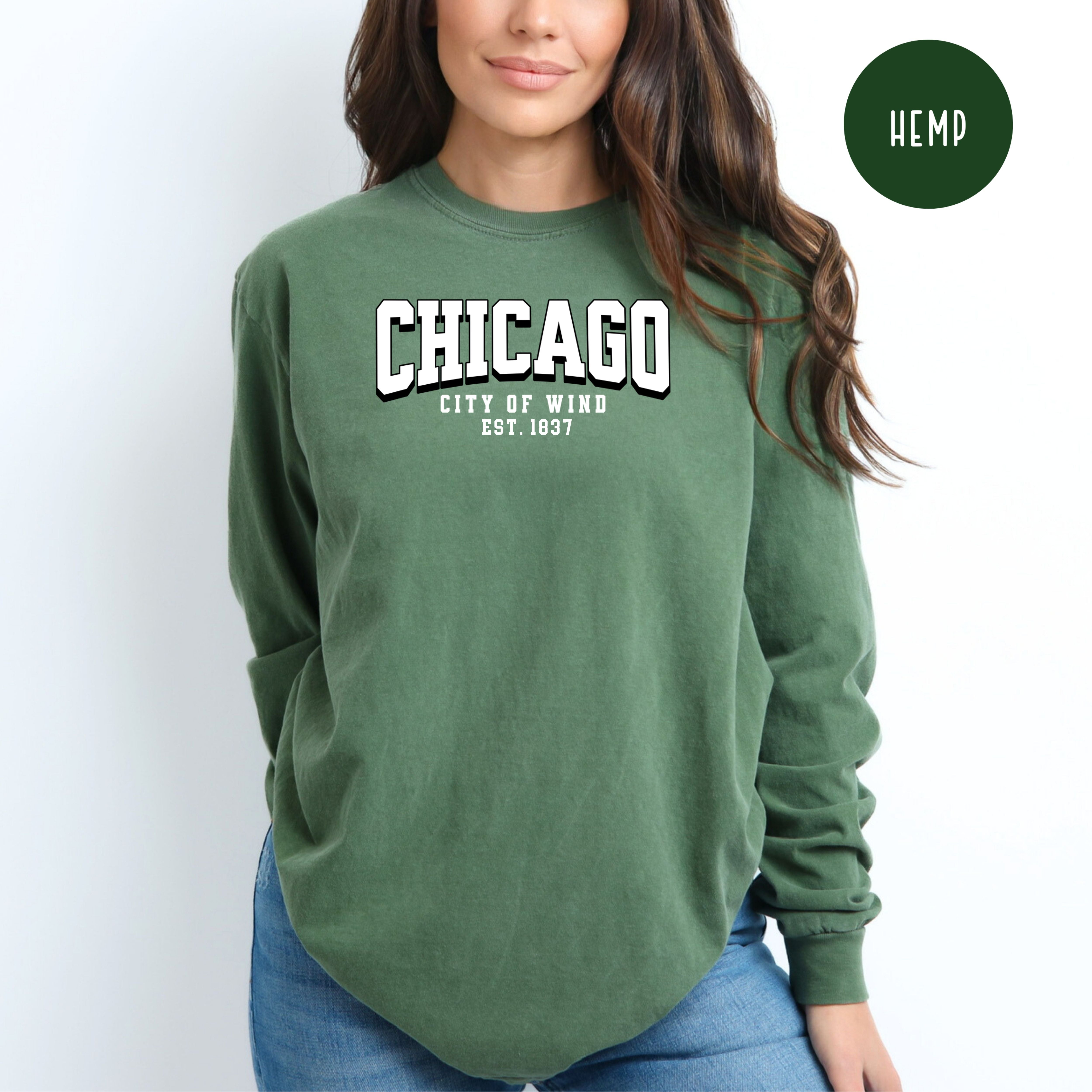 Chicago Comfort Colors® Long Sleeve Unisex Tee
