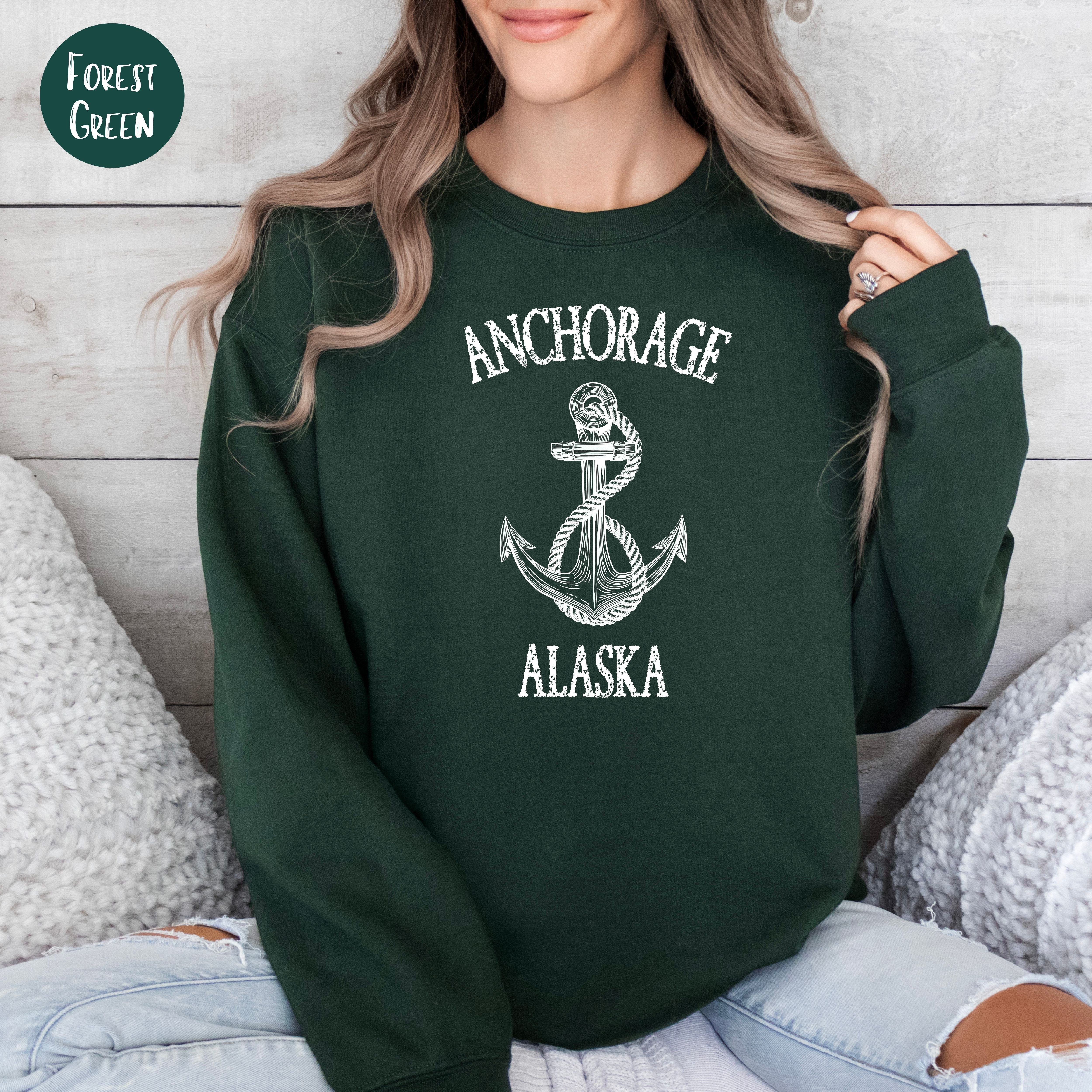 Anchorage Alaska Anchor Sweatshirt