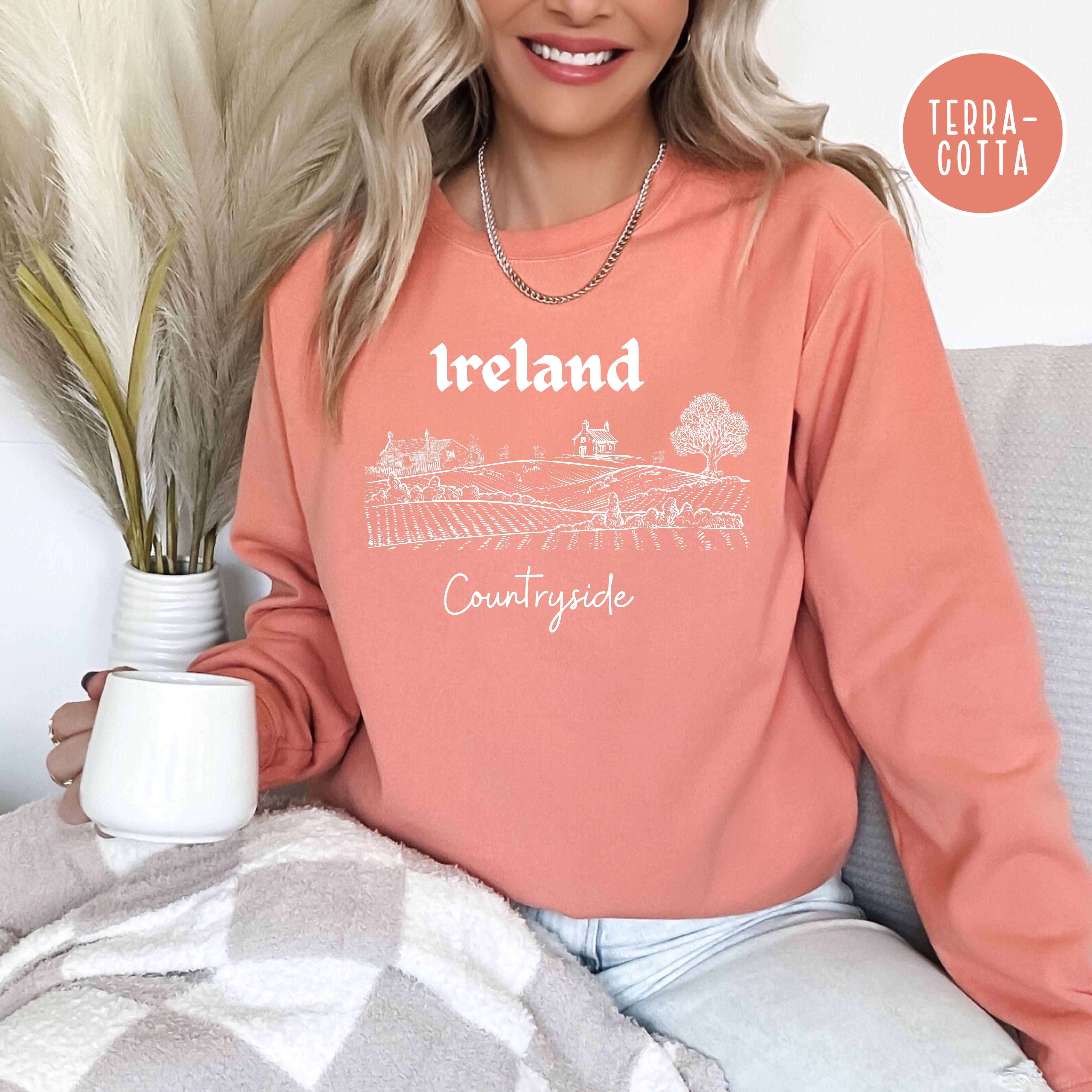 Ireland, Irish Countryside Comfort Colors® Sweatshirt