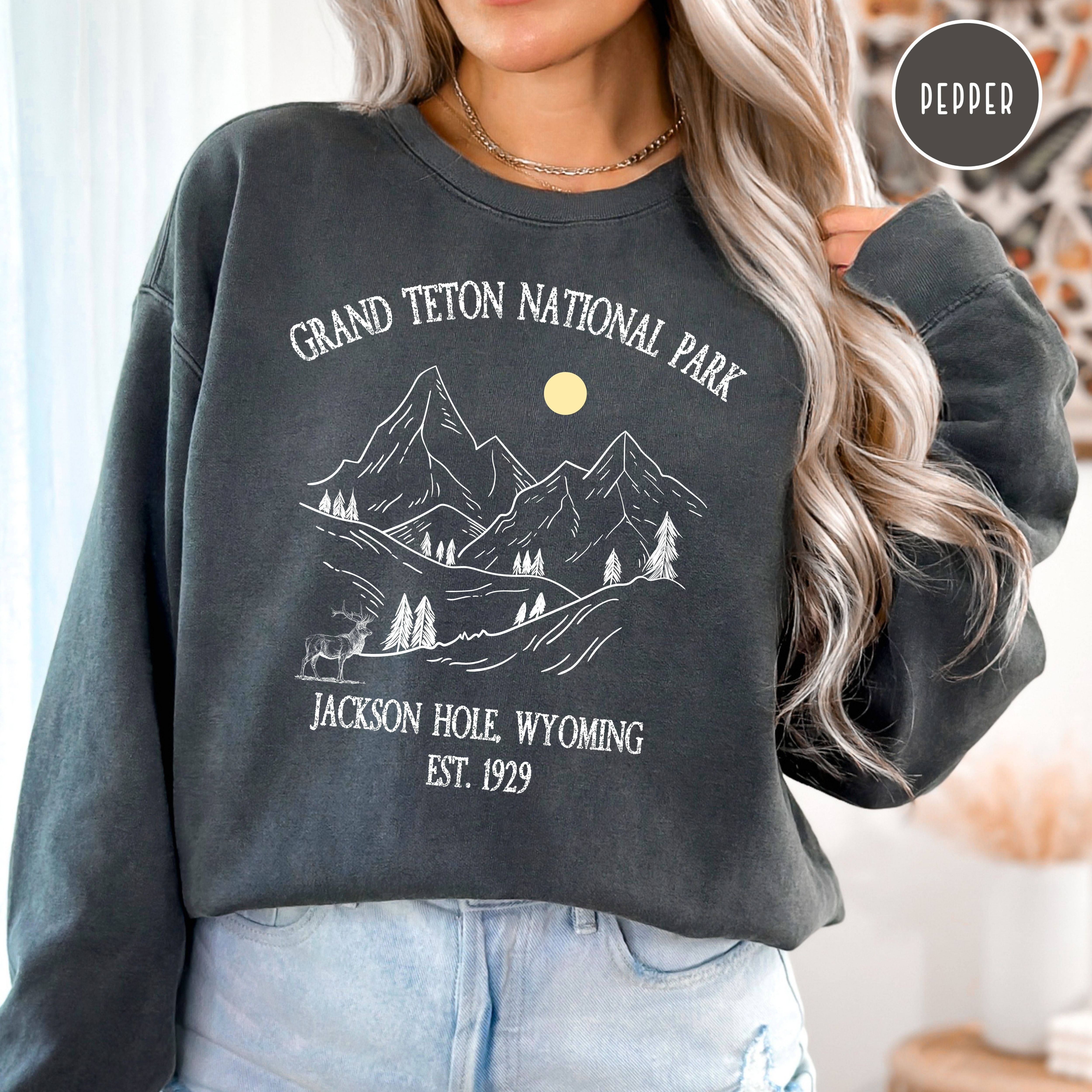 Grand Teton National Park Jackson Hole Wyoming Comfort Colors® Sweatshirt