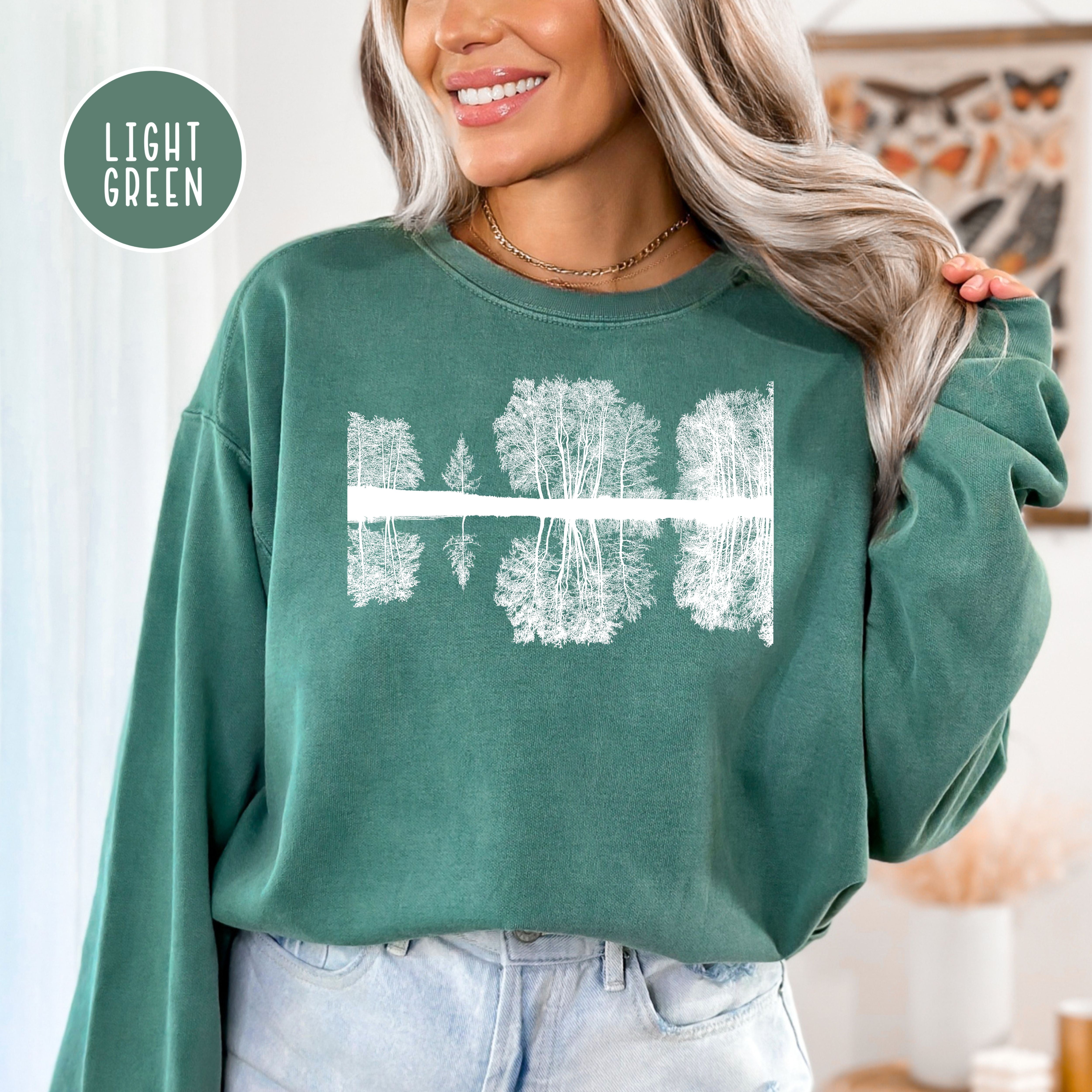 Trees and Lake Reflections Nature Lover Comfort Colors® Sweatshirt