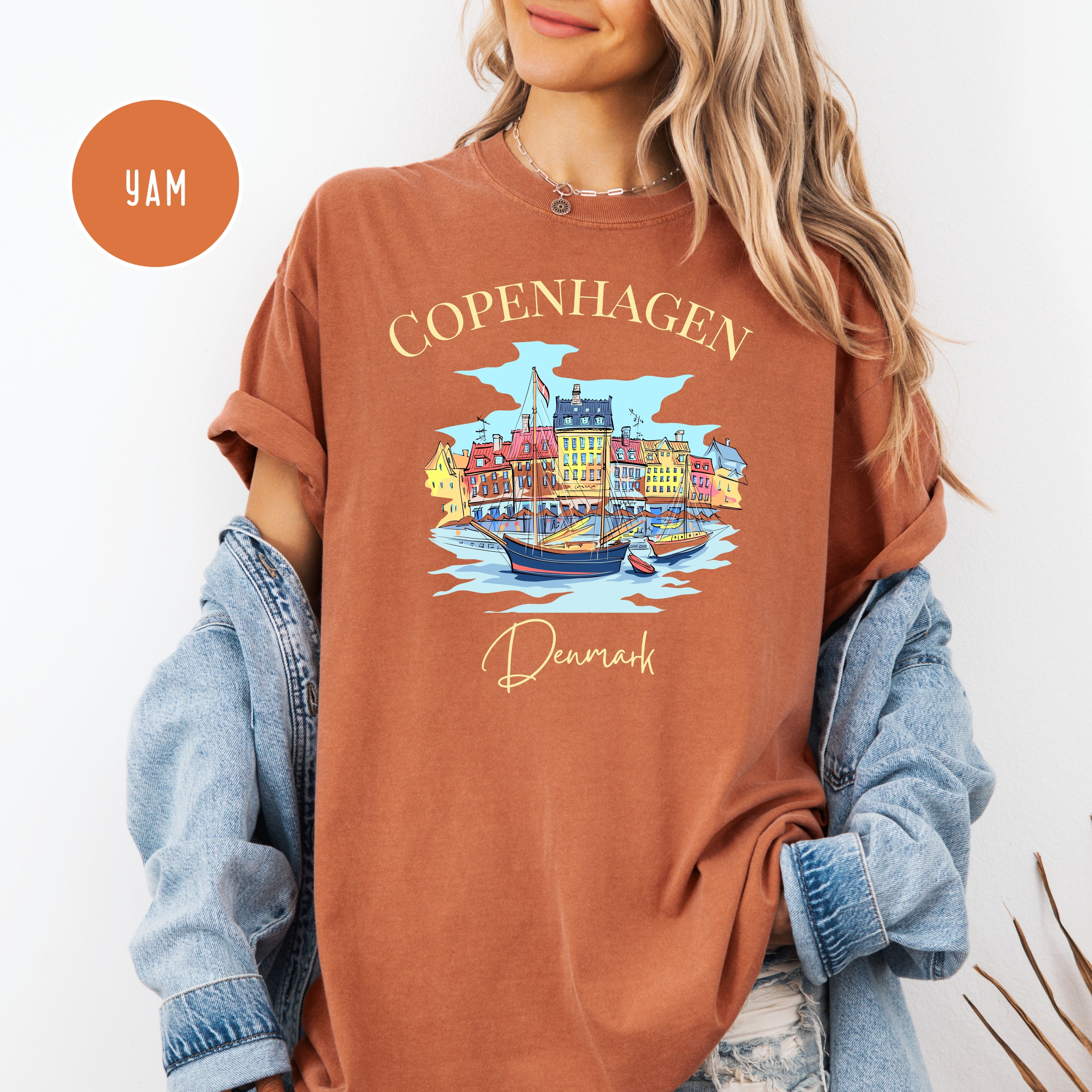 Copenhagen Denmark Comfort Colors Tee Shirt