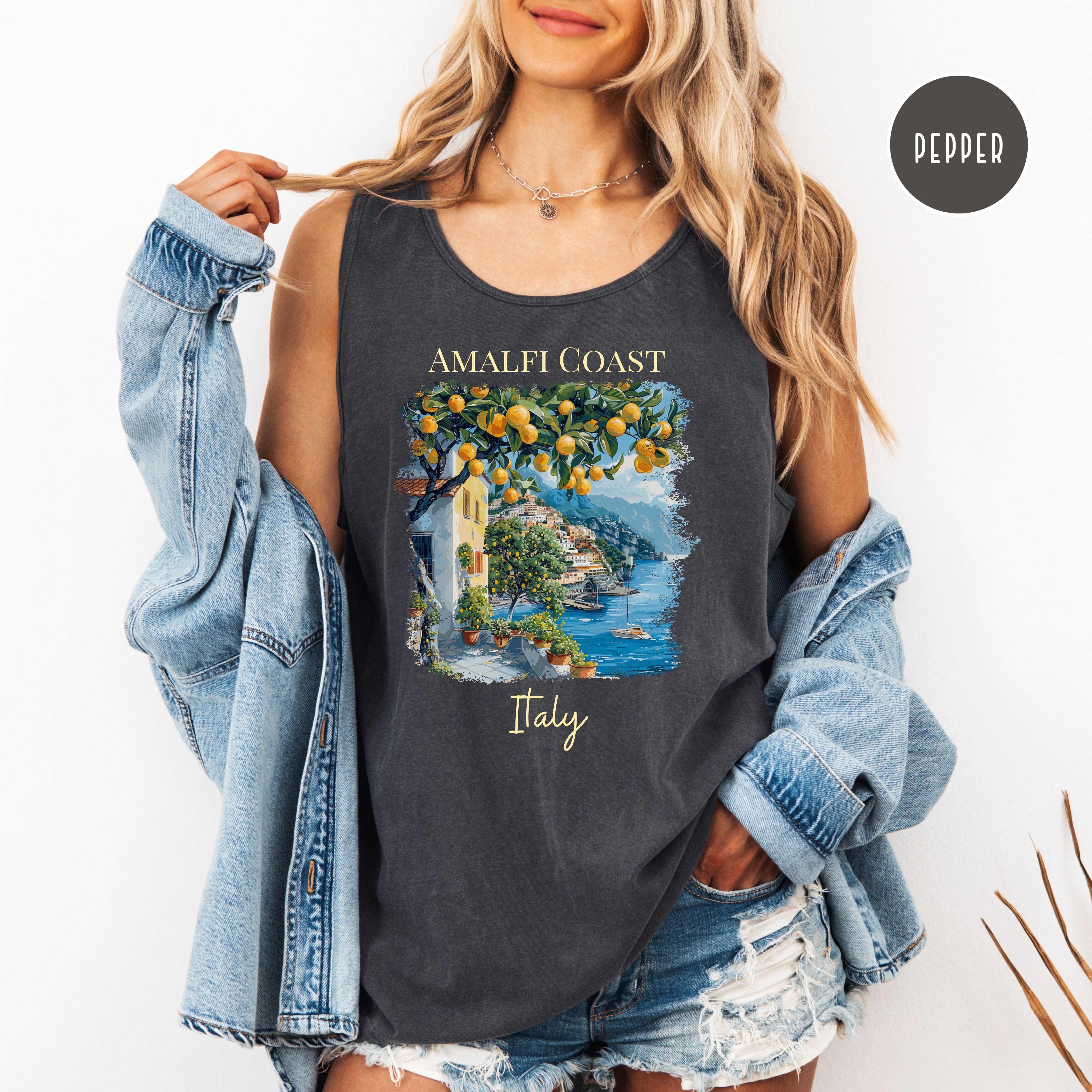 Amalfi Coast Italy Lover Comfort Colors Vacation Tank Top