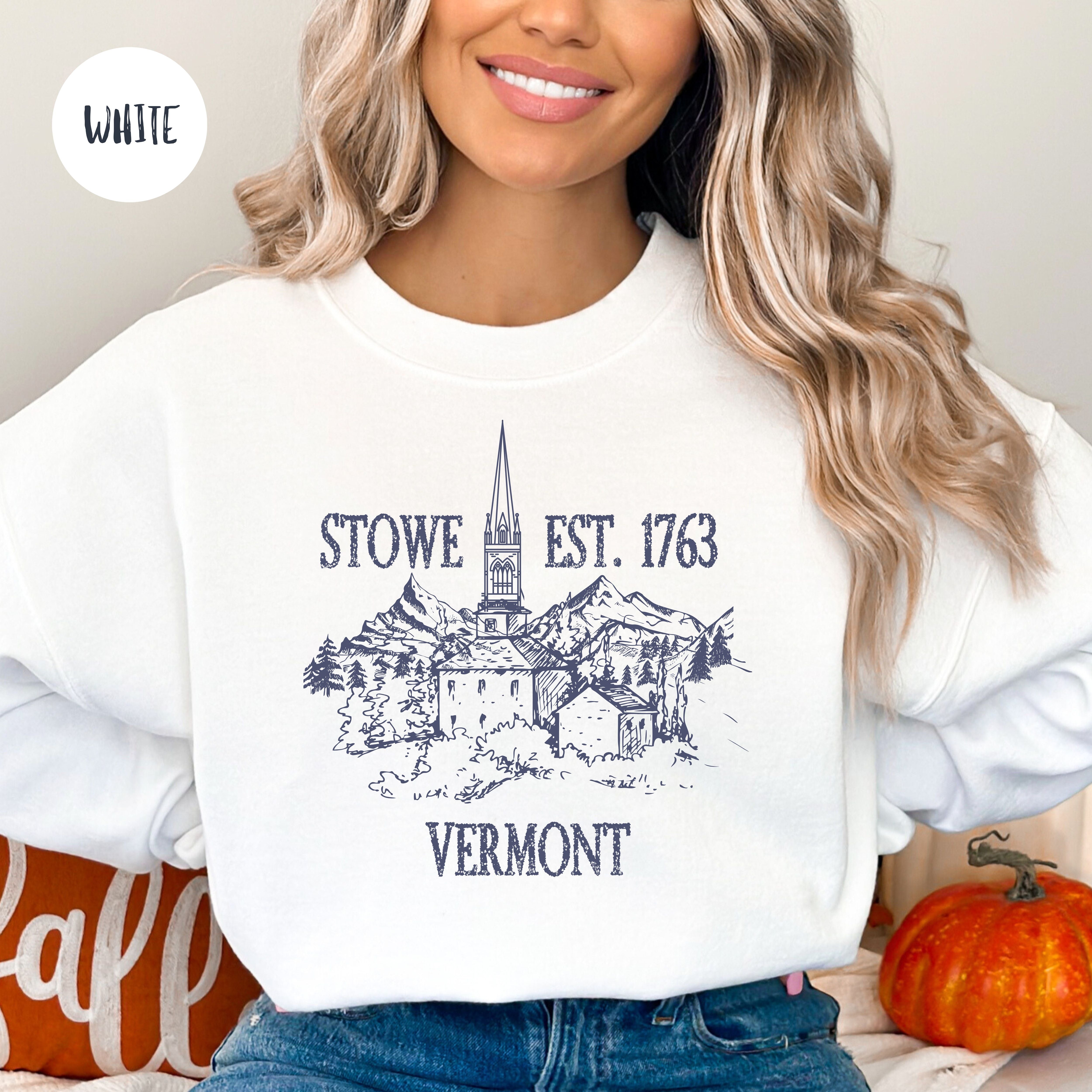 Stowe Vermont Grunge Style Winter Sweatshirt