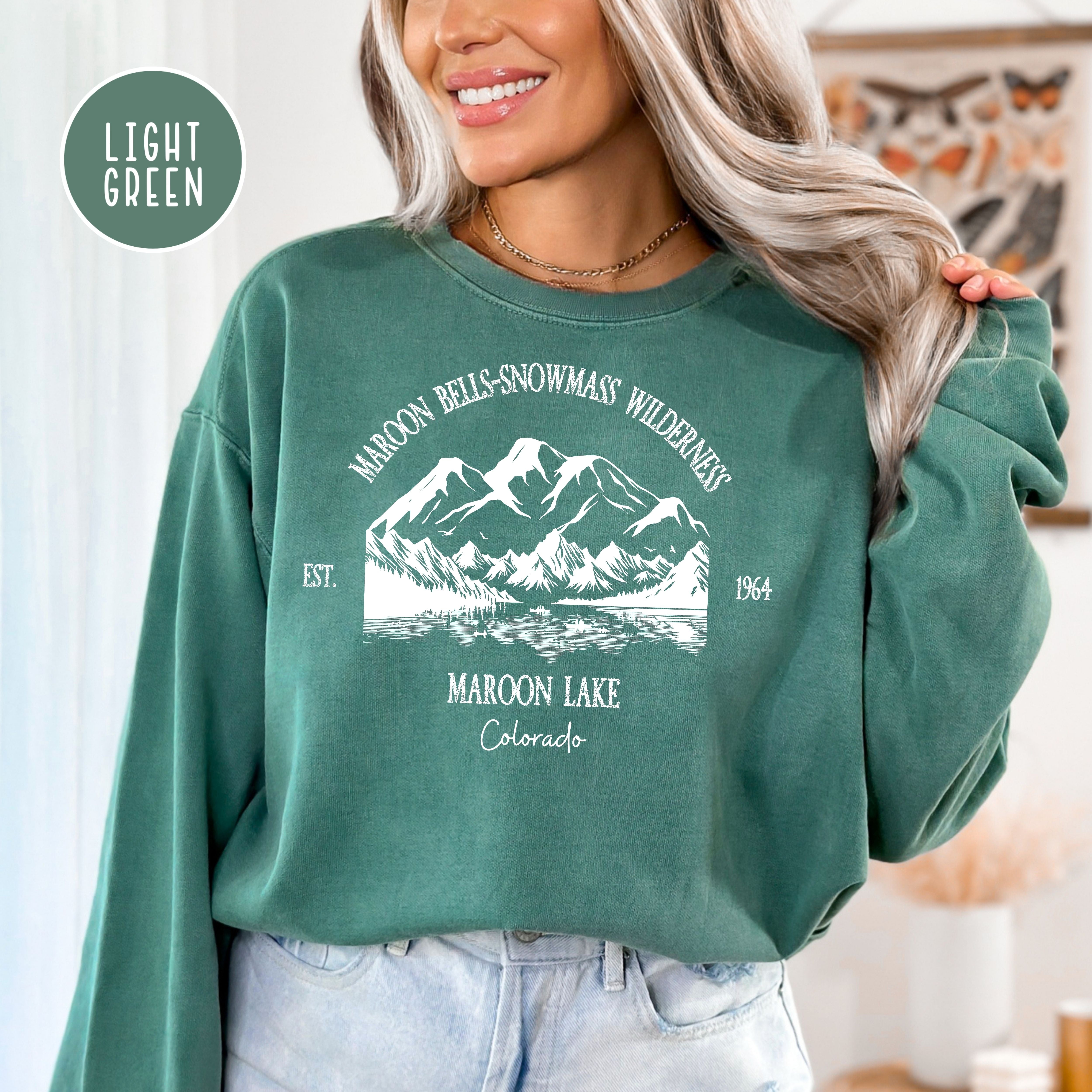 Maroon Bells-Snowmass Wilderness Maroon Lake Comfort Colors® Sweatshirt