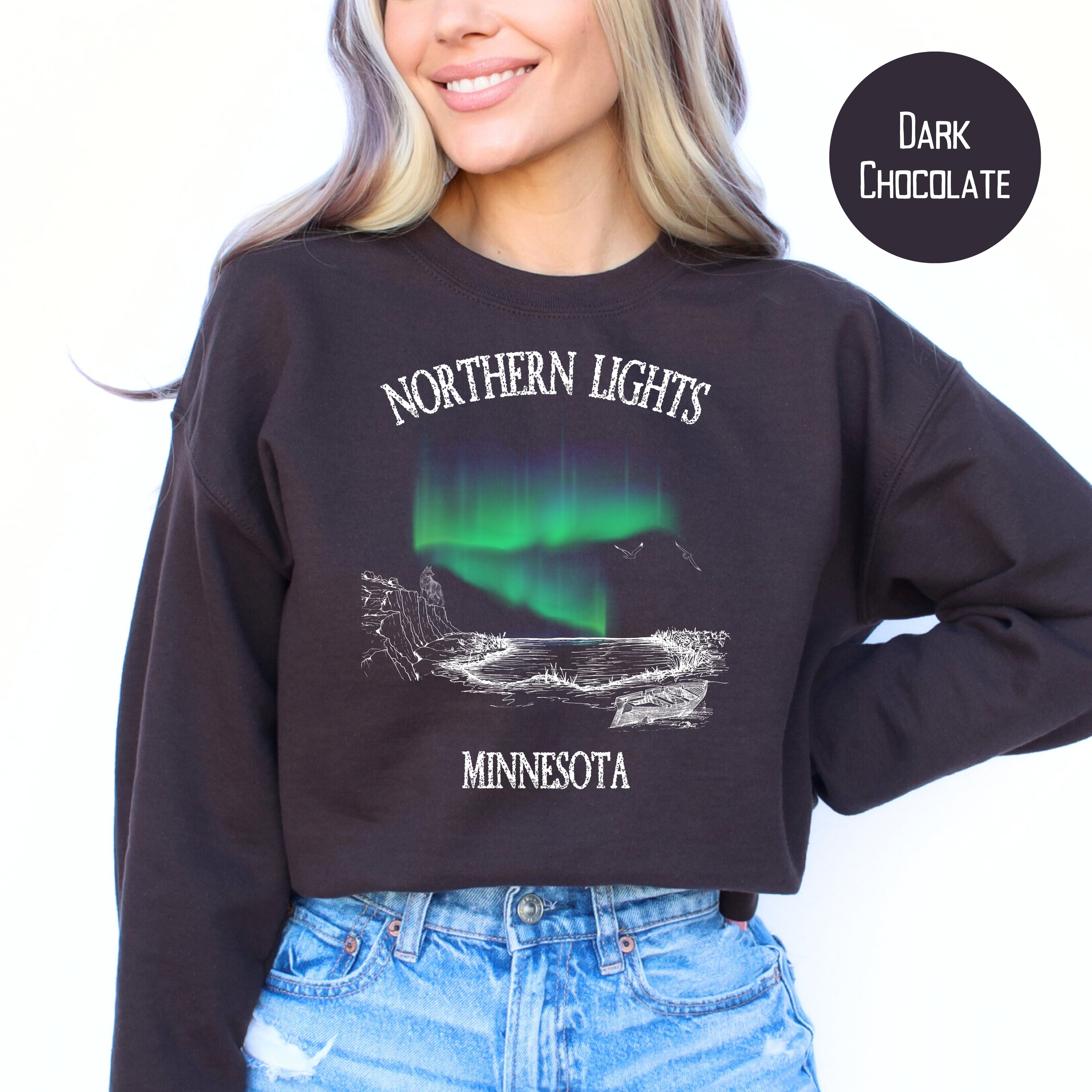 Northern Lights Over Minnesota Sweatshirt