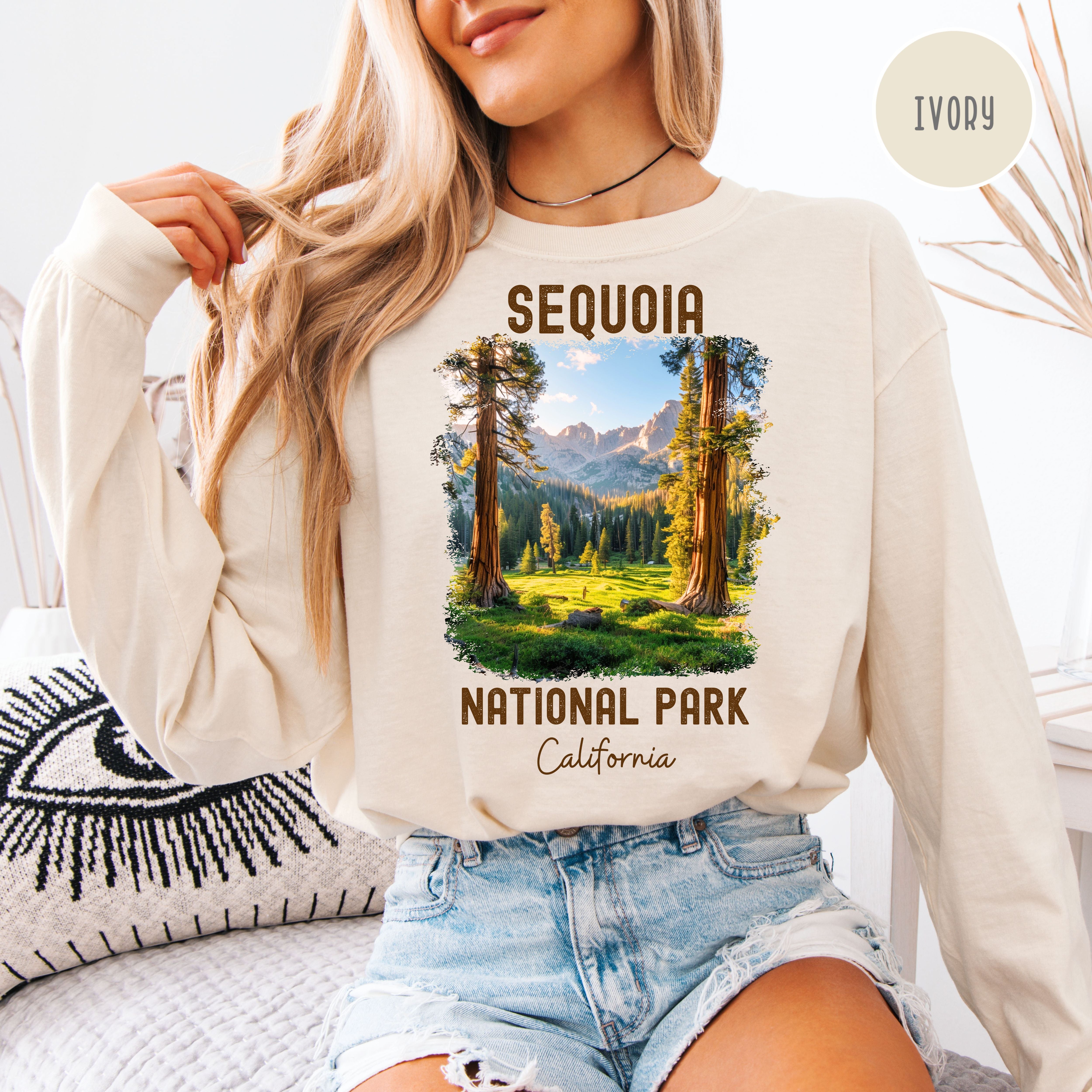 Sequoia National Park California Unisex Long Sleeve Comfort Colors T-Shirt