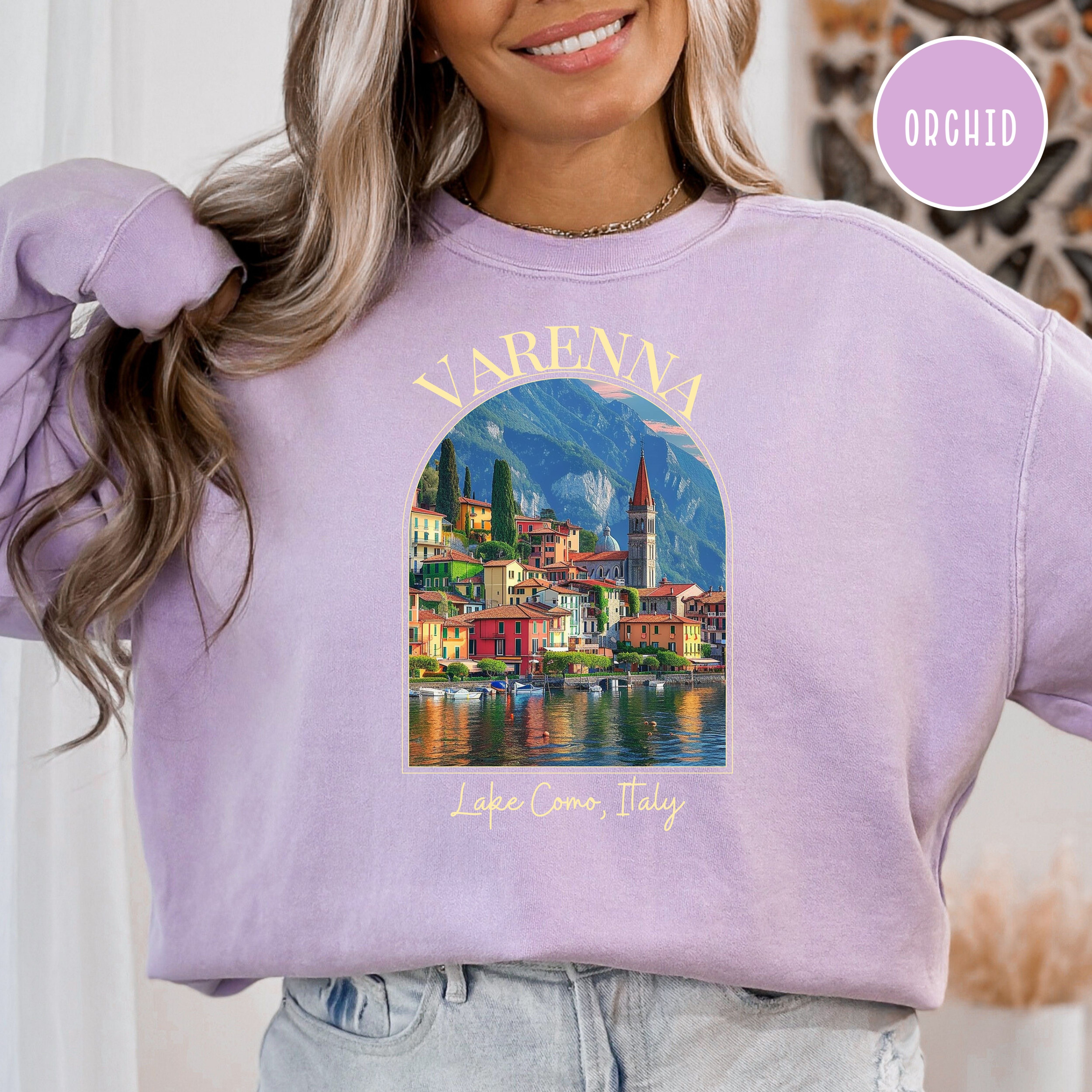 Varenna Lake Como Italy Comfort Colors® Sweatshirt