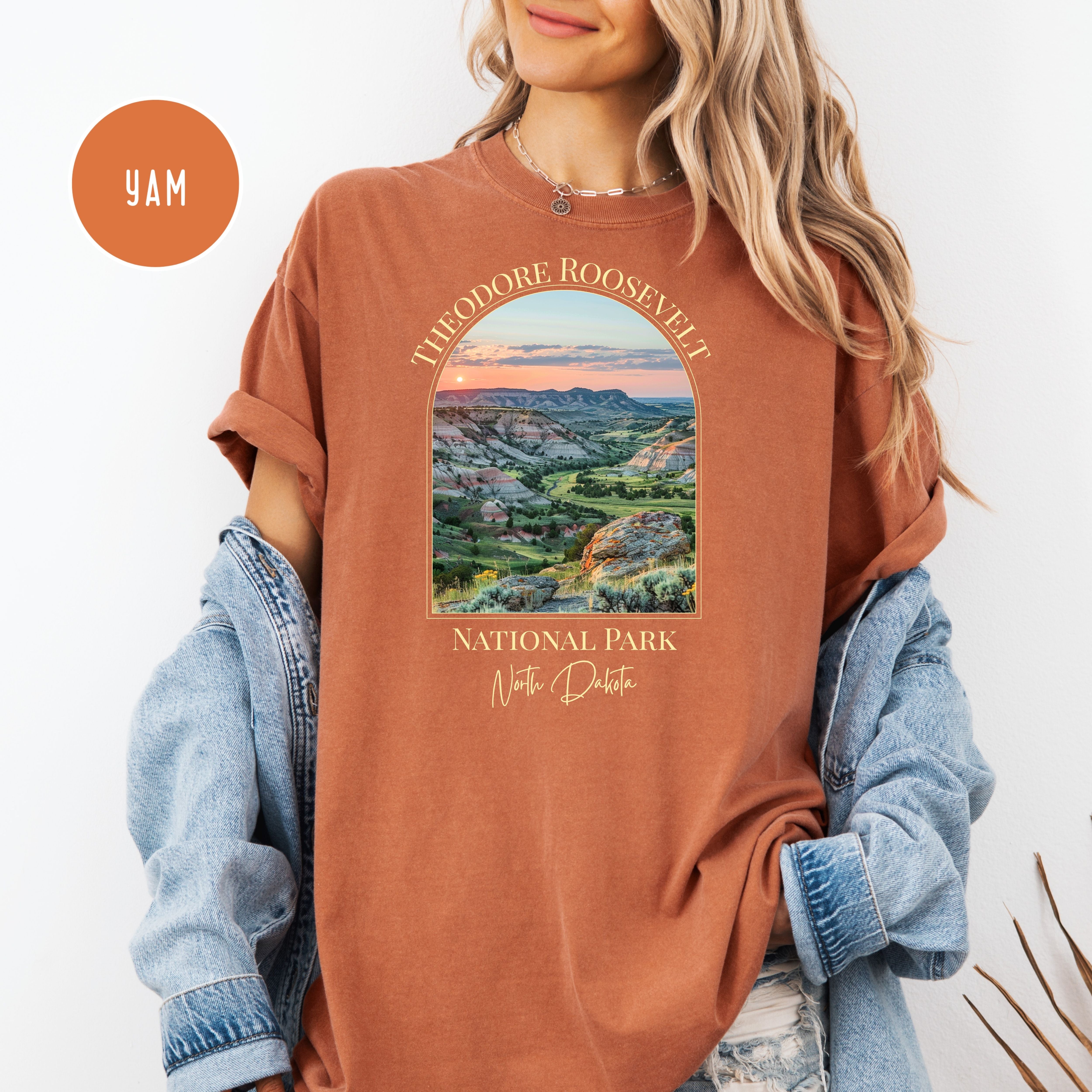 Theodore Roosevelt National Park North Dakota Comfort Colors Unisex Tee