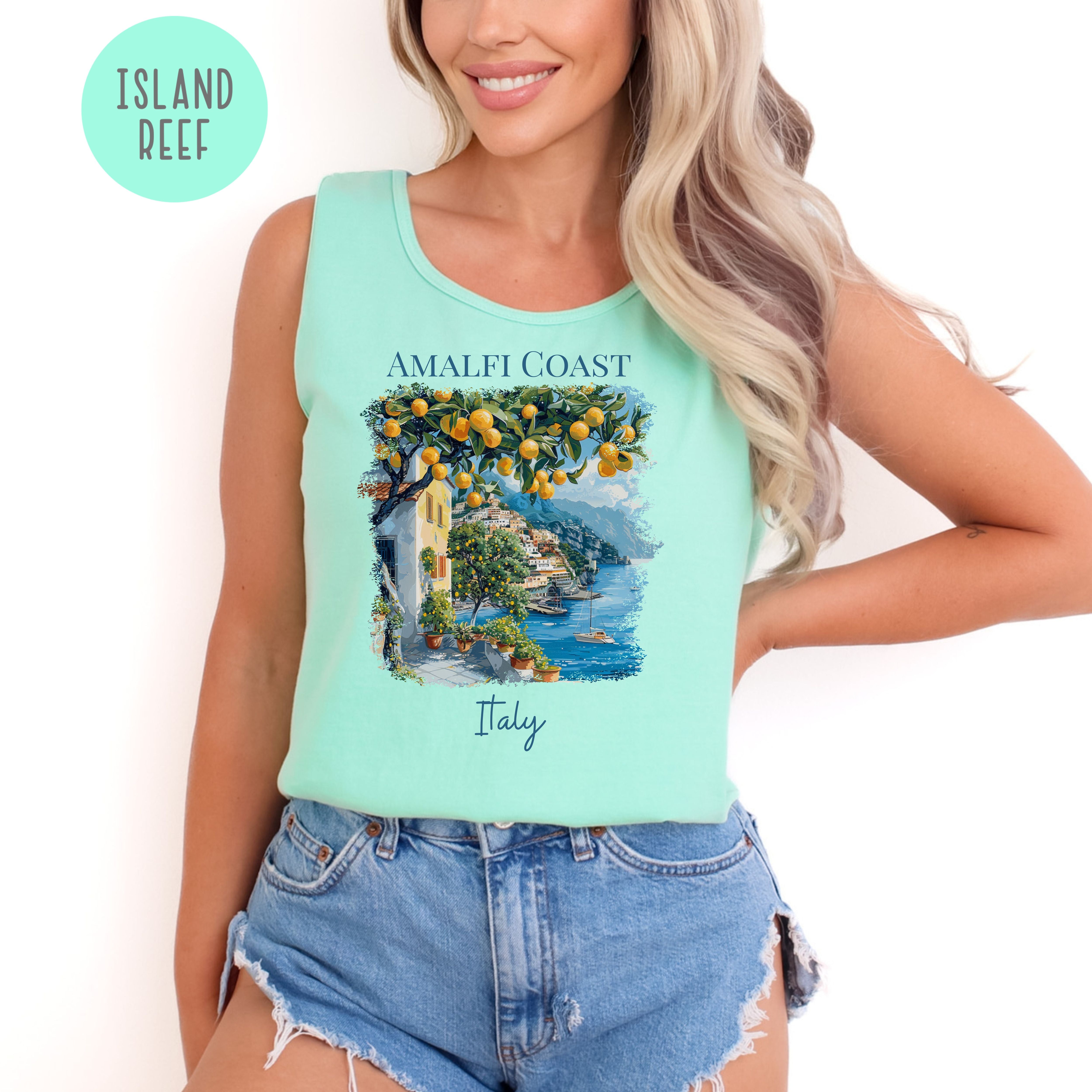 Amalfi Coast Italy Lover Comfort Colors Vacation Tank Top