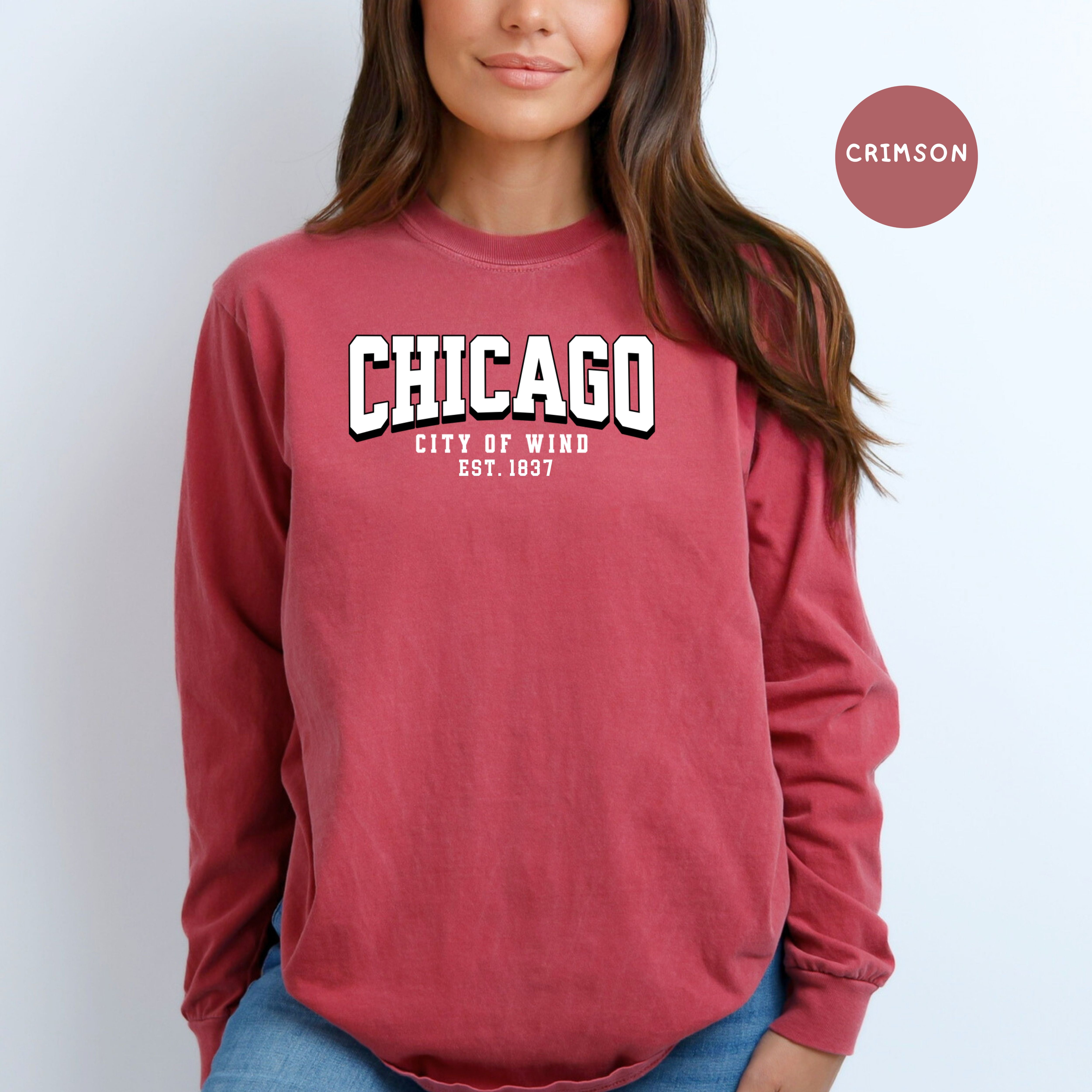 Chicago Comfort Colors® Long Sleeve Unisex Tee