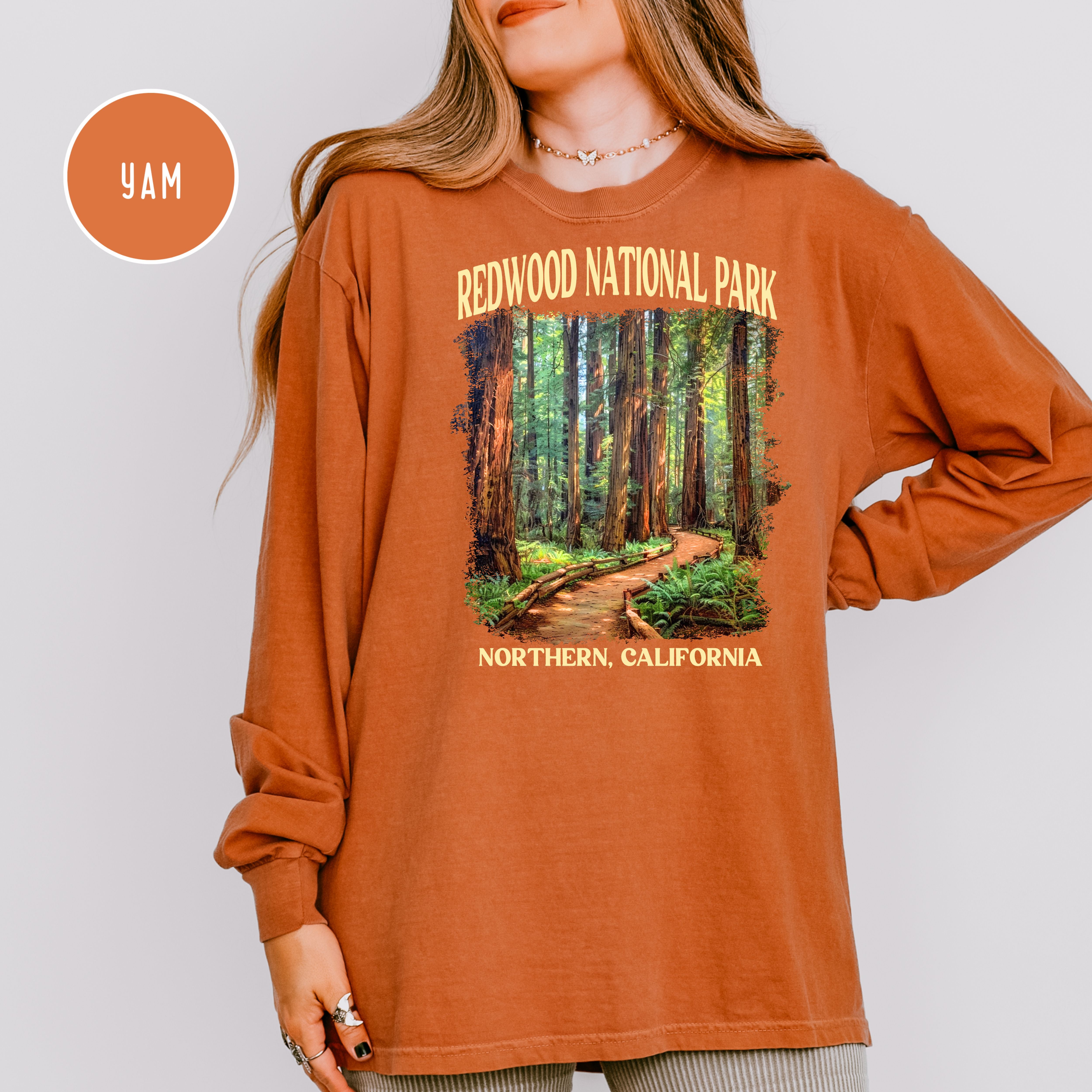 Redwood National Park Long Sleeve Comfort Colors Tee Shirt