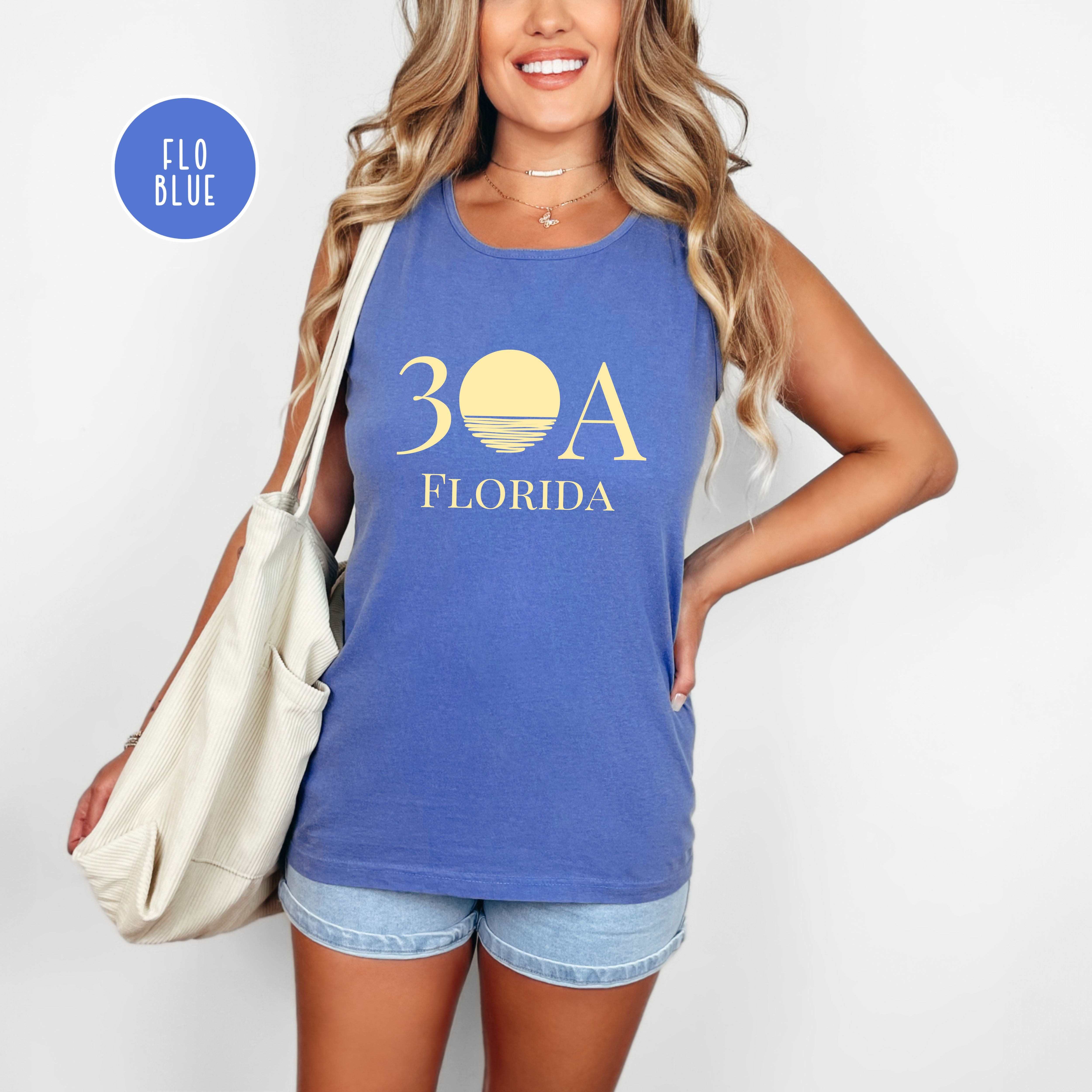 30A Florida Sunset Comfort Colors Tank Top