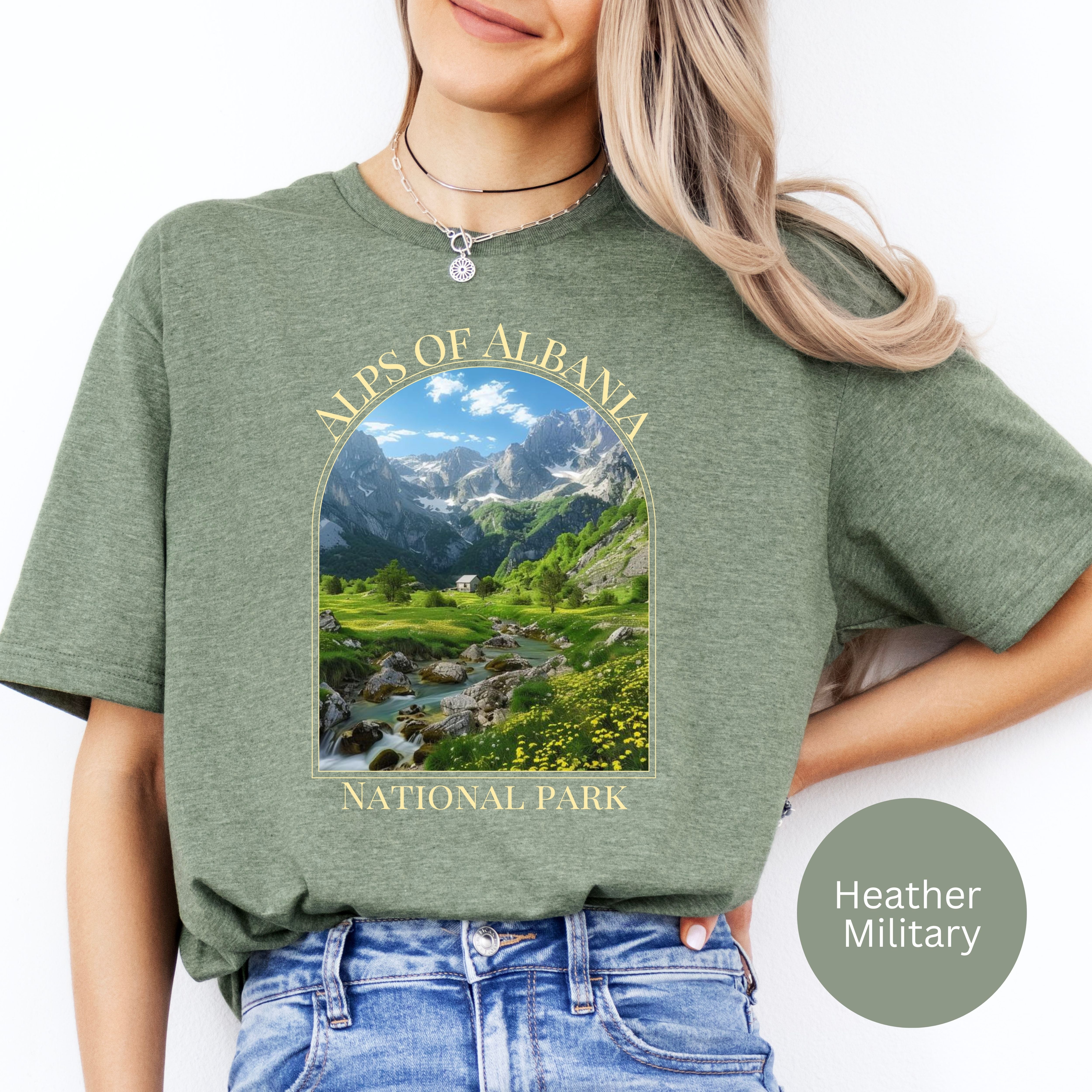 Alps of Albania National Park Gildan Soft-Style Tee