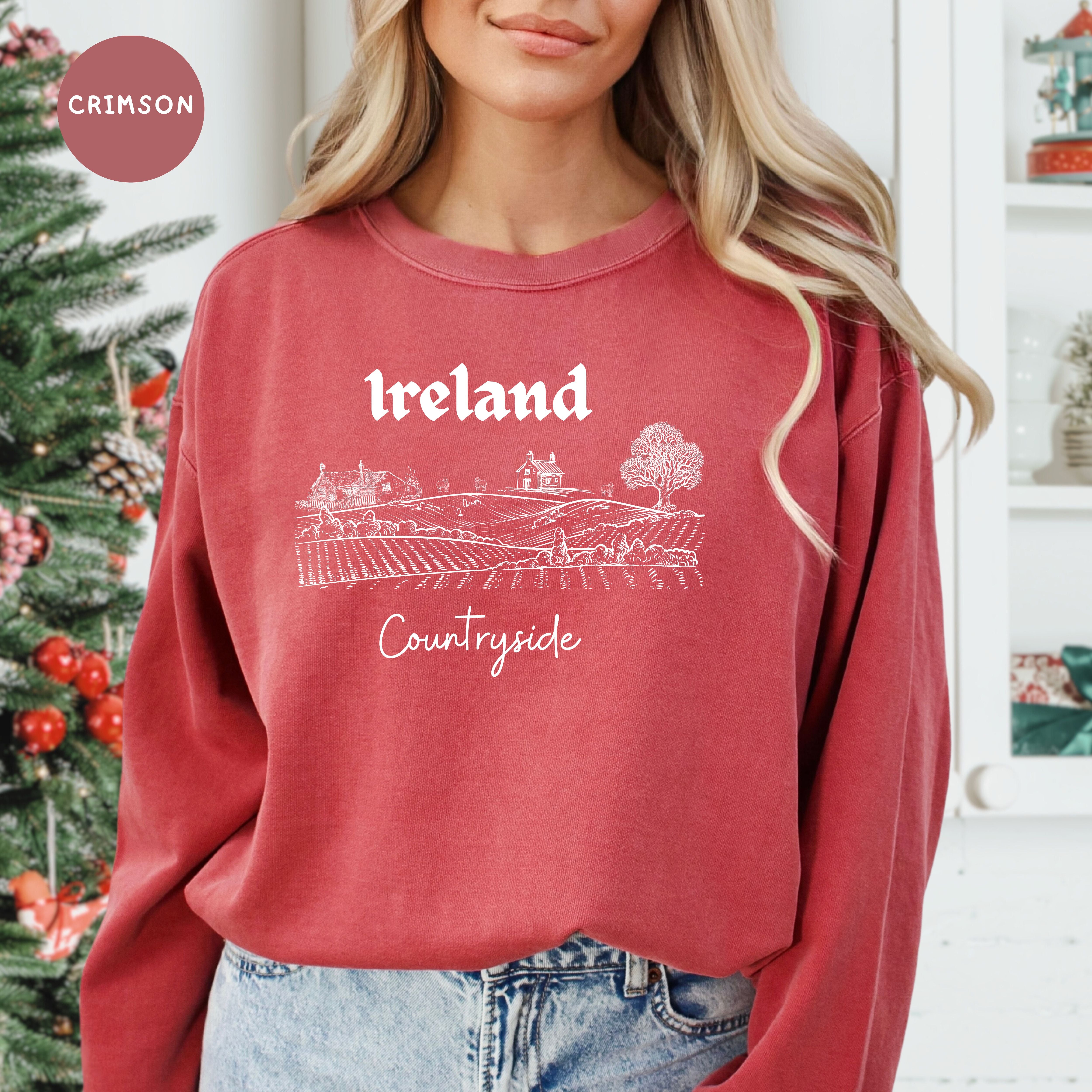 Ireland, Irish Countryside Comfort Colors® Sweatshirt