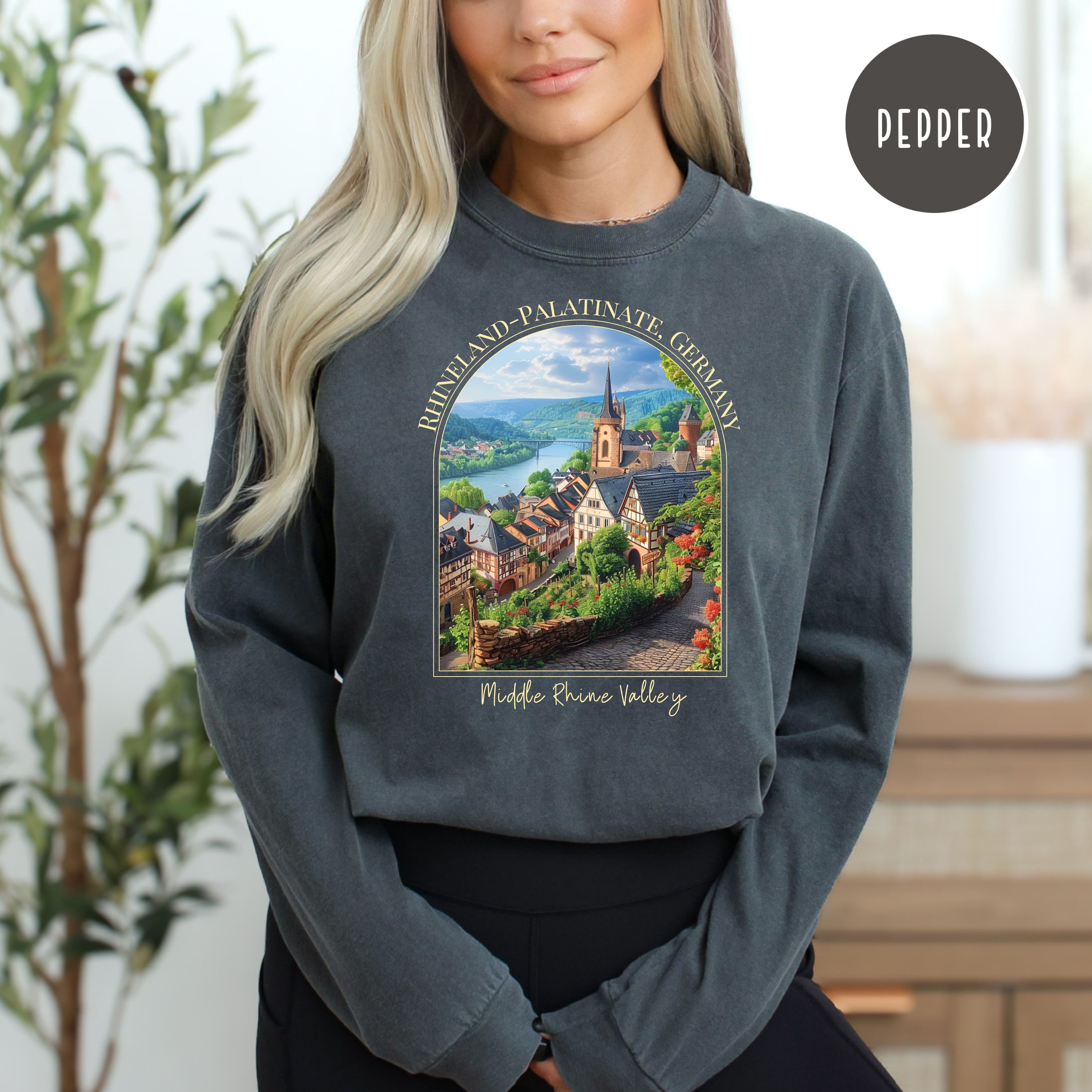 Rhine Valley Germany Comfort Colors® Long Sleeve Tee