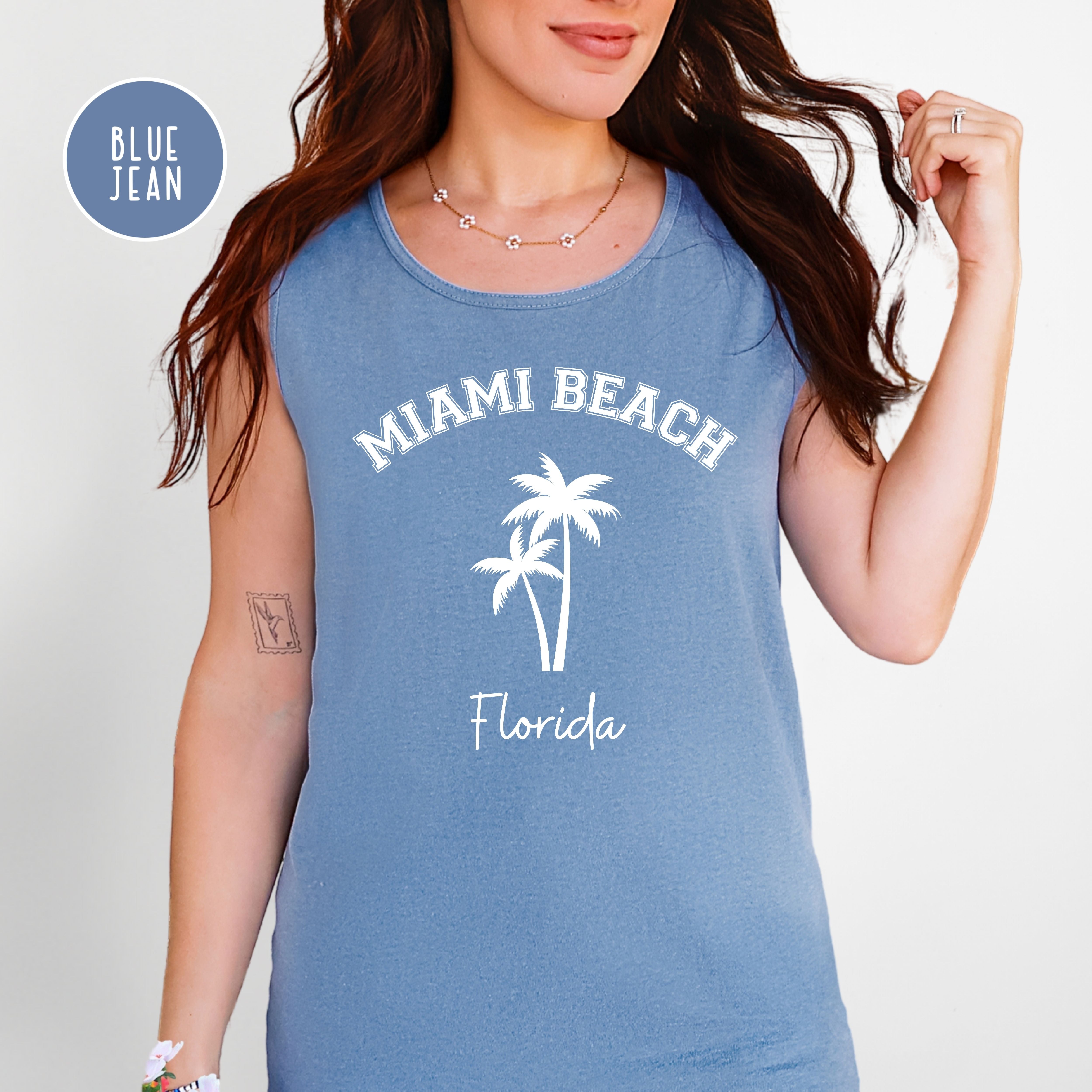 Miami Beach Florida Comfort Colors Tank Top