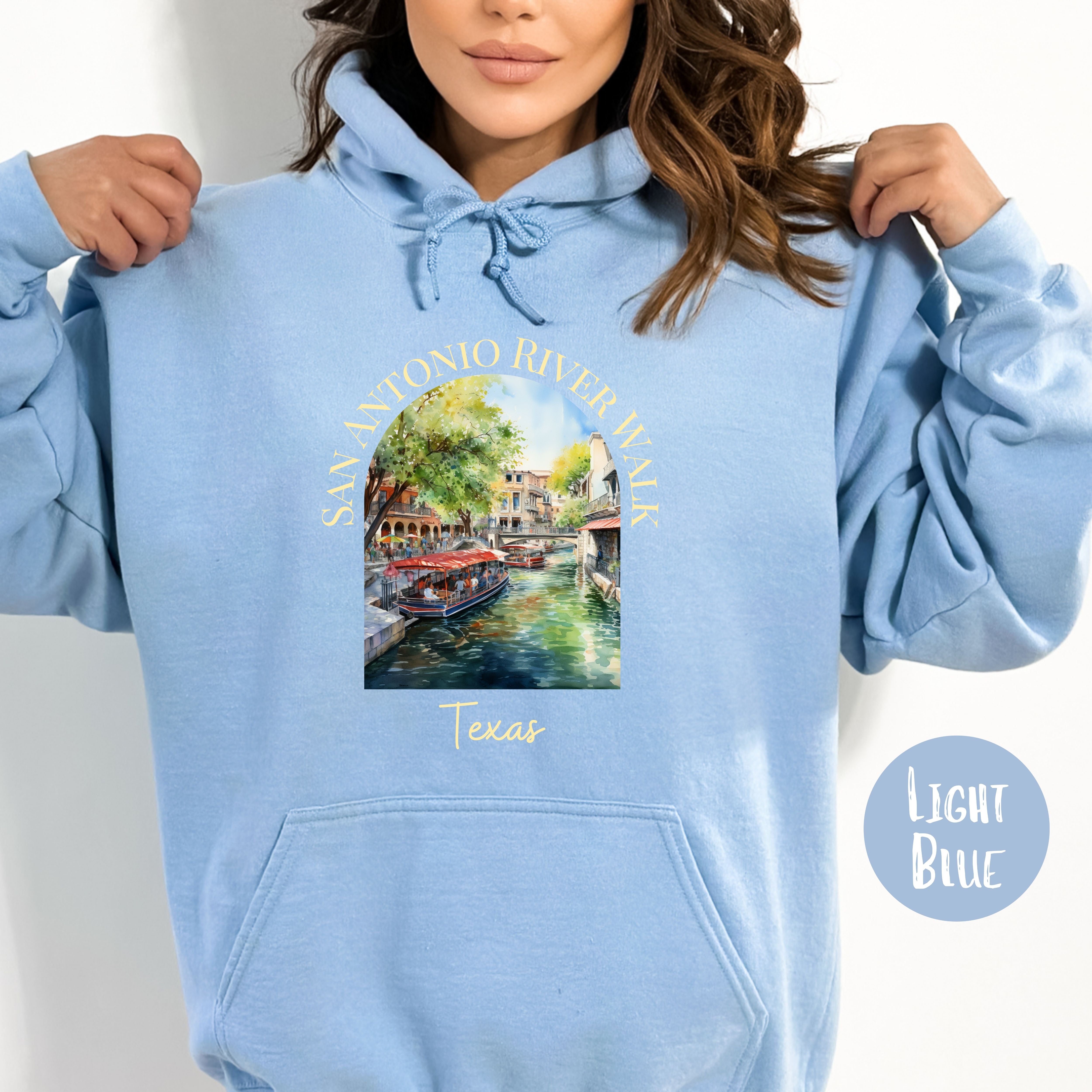 San Antonio Texas River Walk Pullover Hoodie