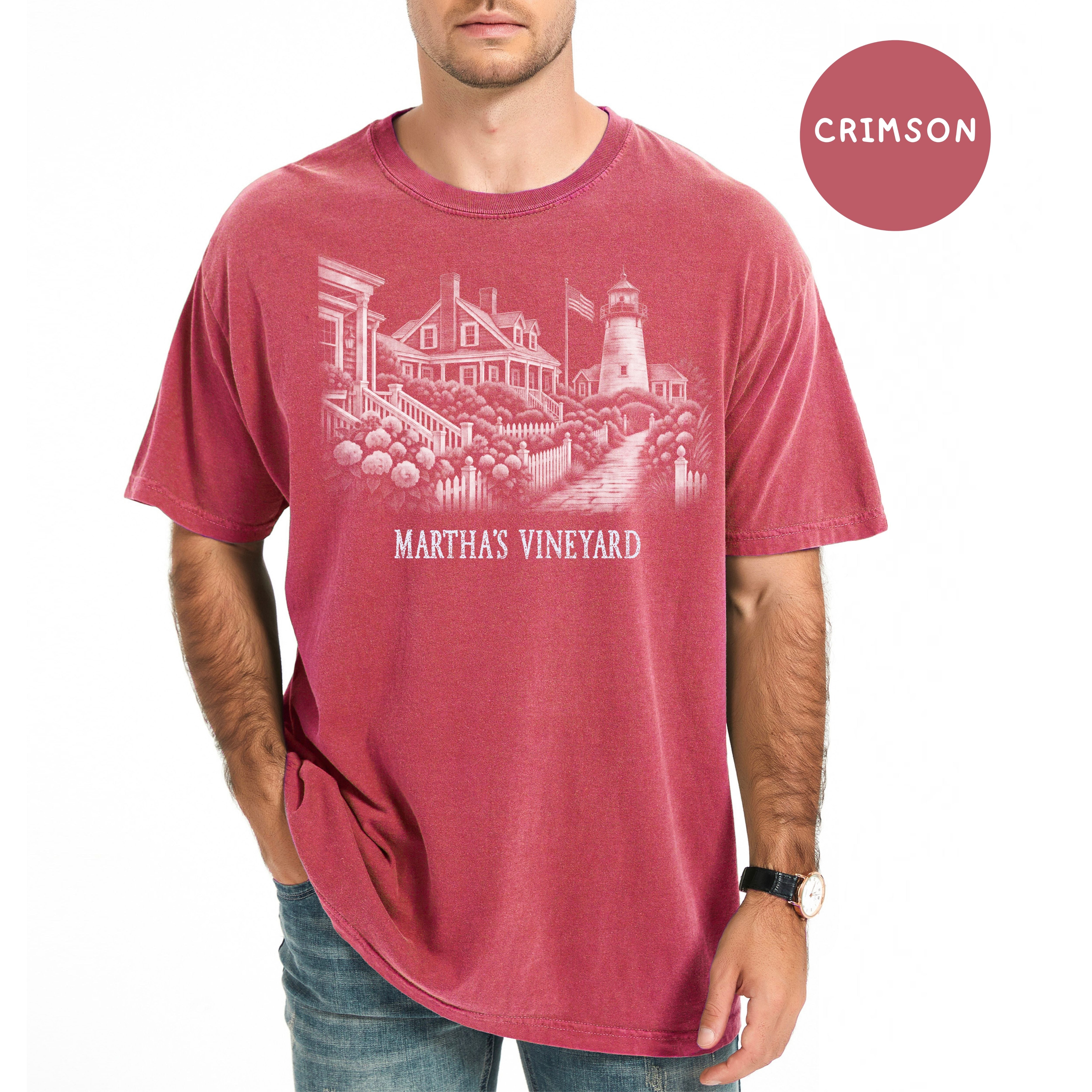 Martha's Vineyard Comfort Colors T-Shirt, The Vineyard Shirt, Martha's Vineyard Gift, Traveler Gift, Vineyard Massachusetts Gift