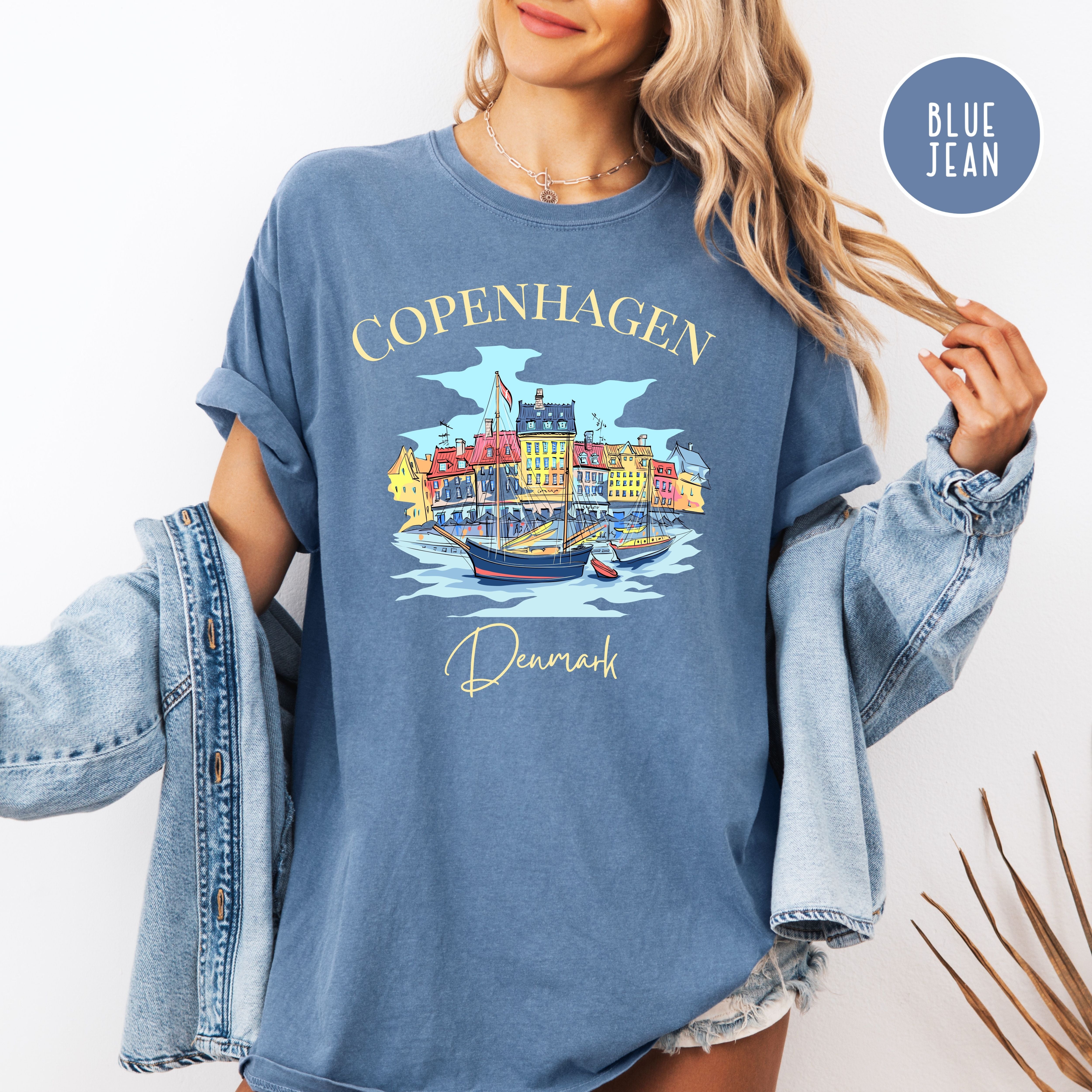 Copenhagen Denmark Comfort Colors Tee Shirt