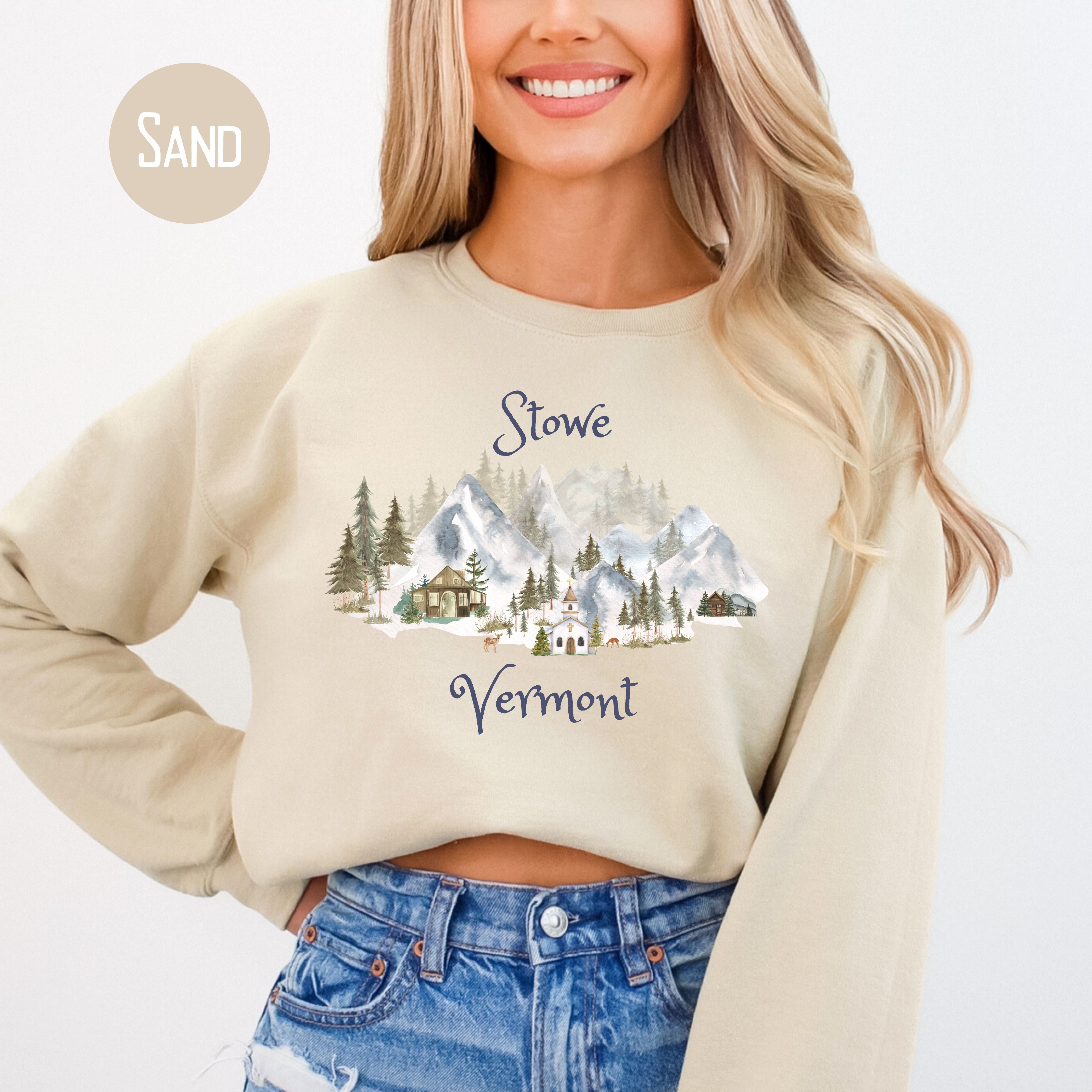 Stowe Vermont Unisex Vacation Gift Sweatshirt