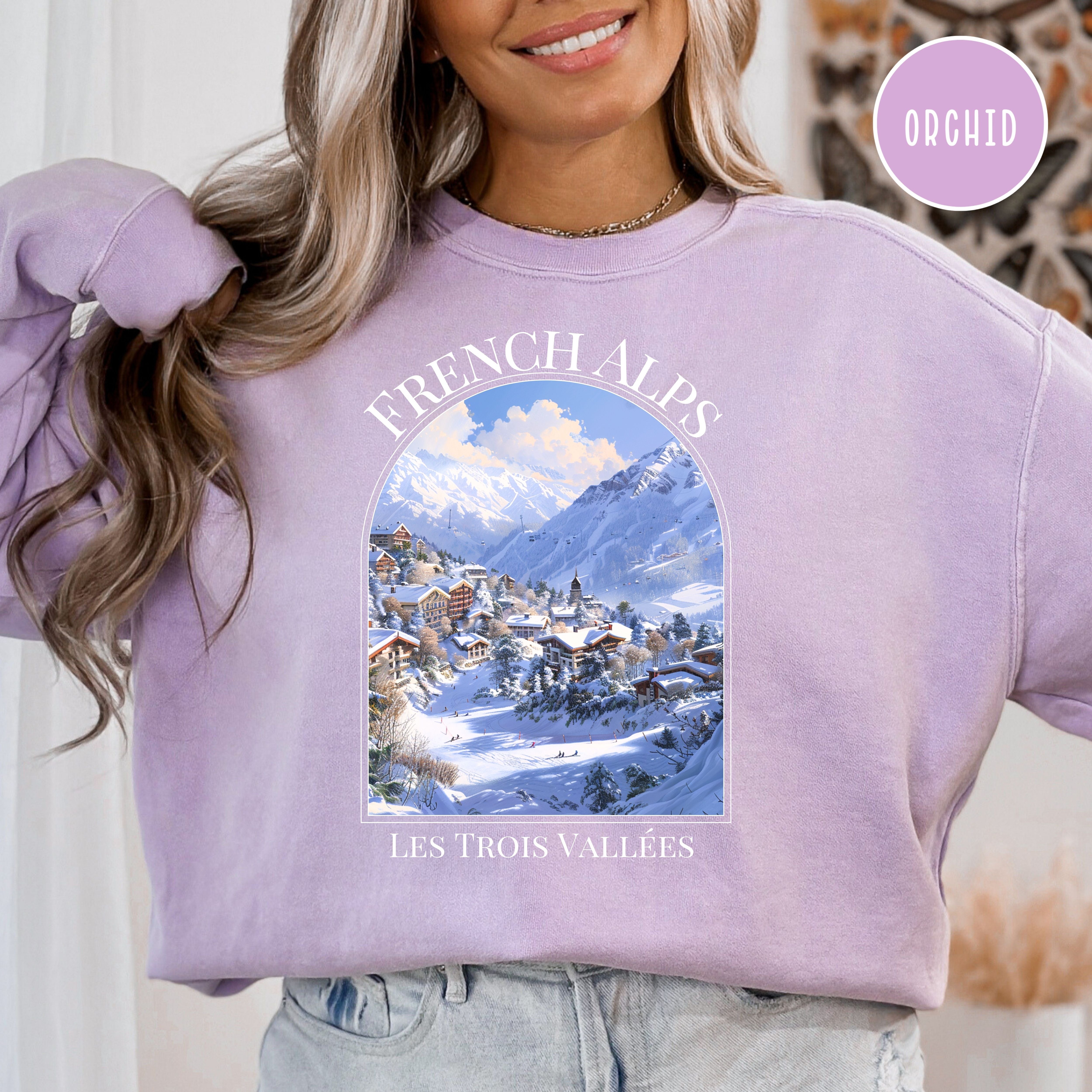 French Alps Vacation Comfort Colors® Sweatshirt