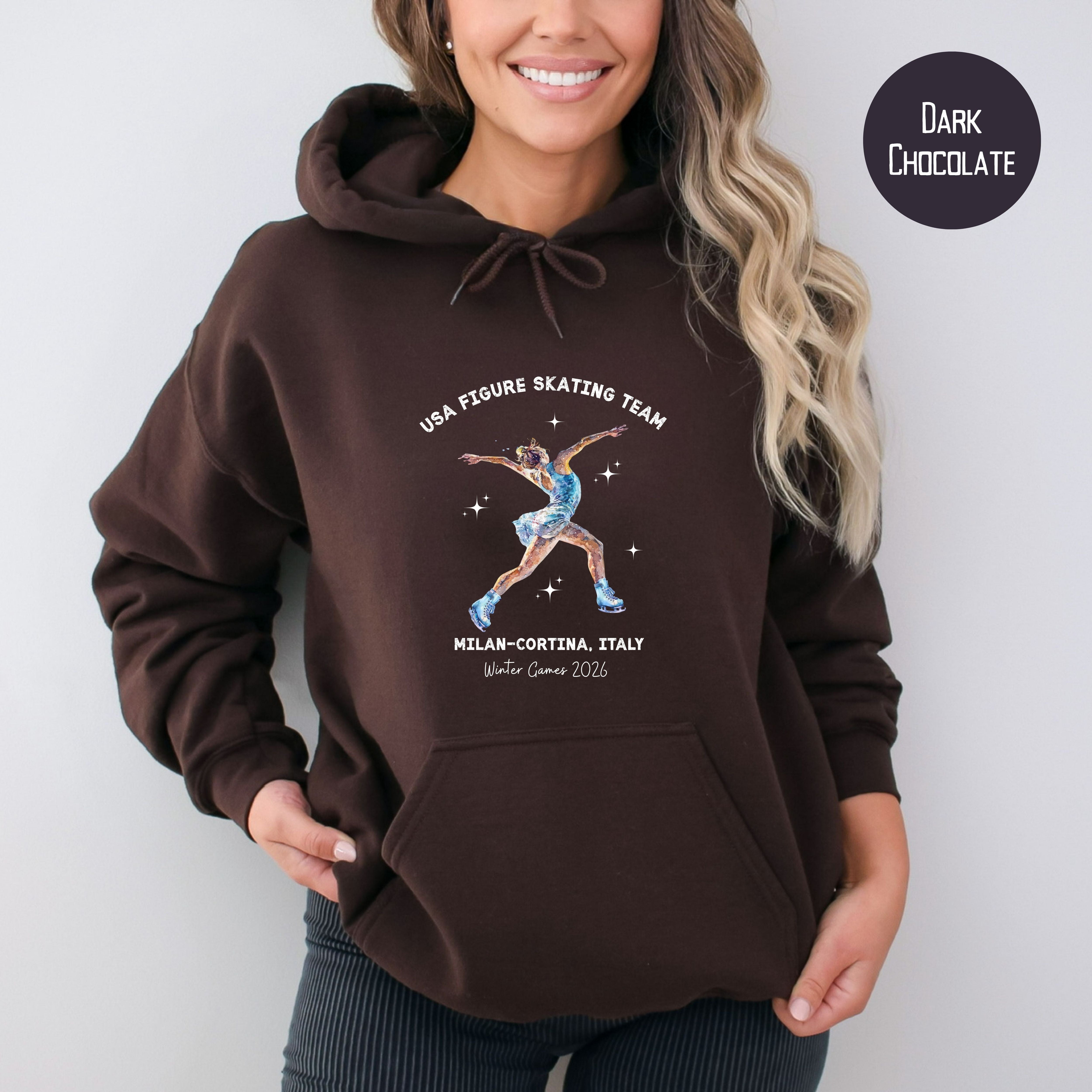 Milano Cortina 2026 USA Figure Skating Team Pullover Hoodie