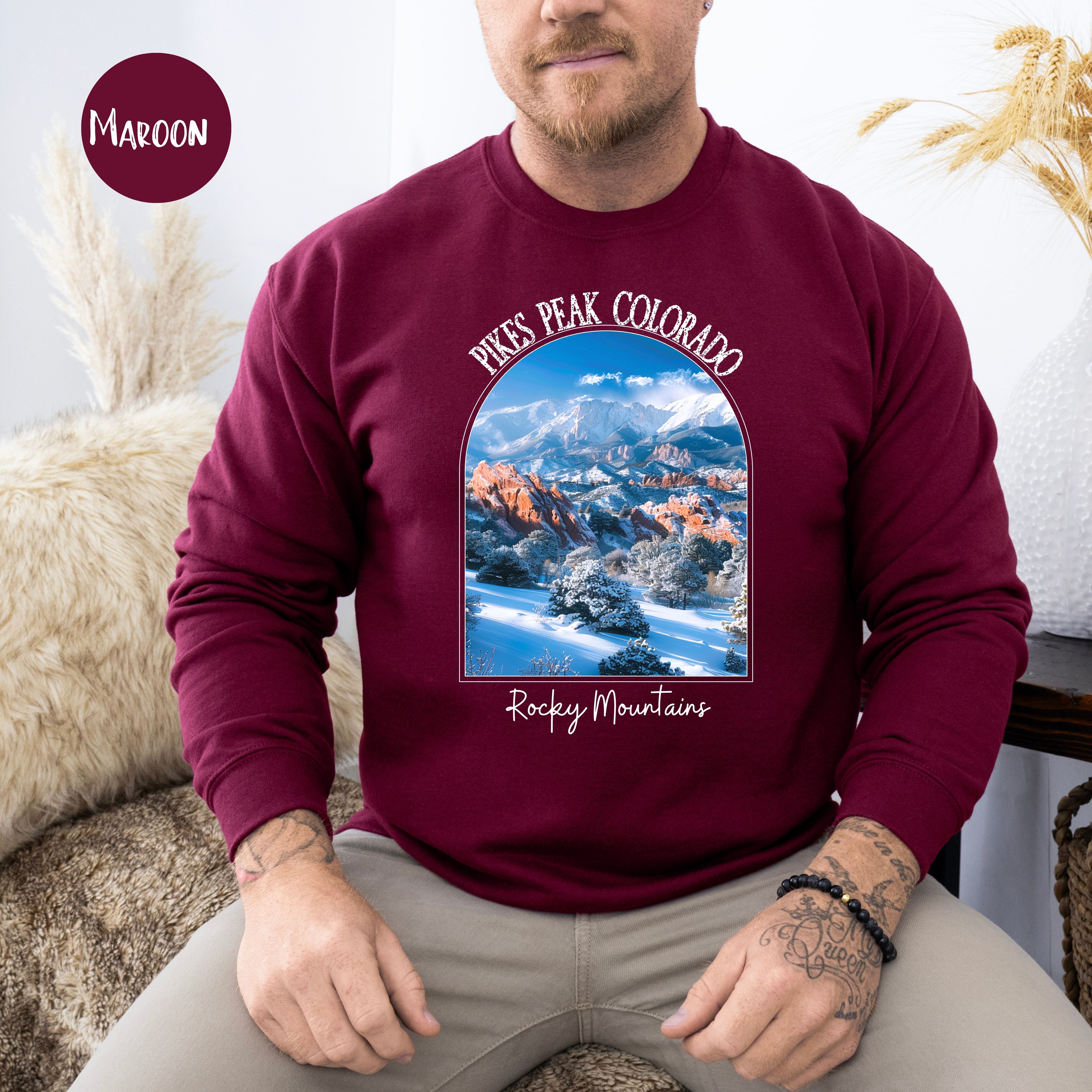 Pikes Peak Colorado Rocky Mountains Sweatshirt