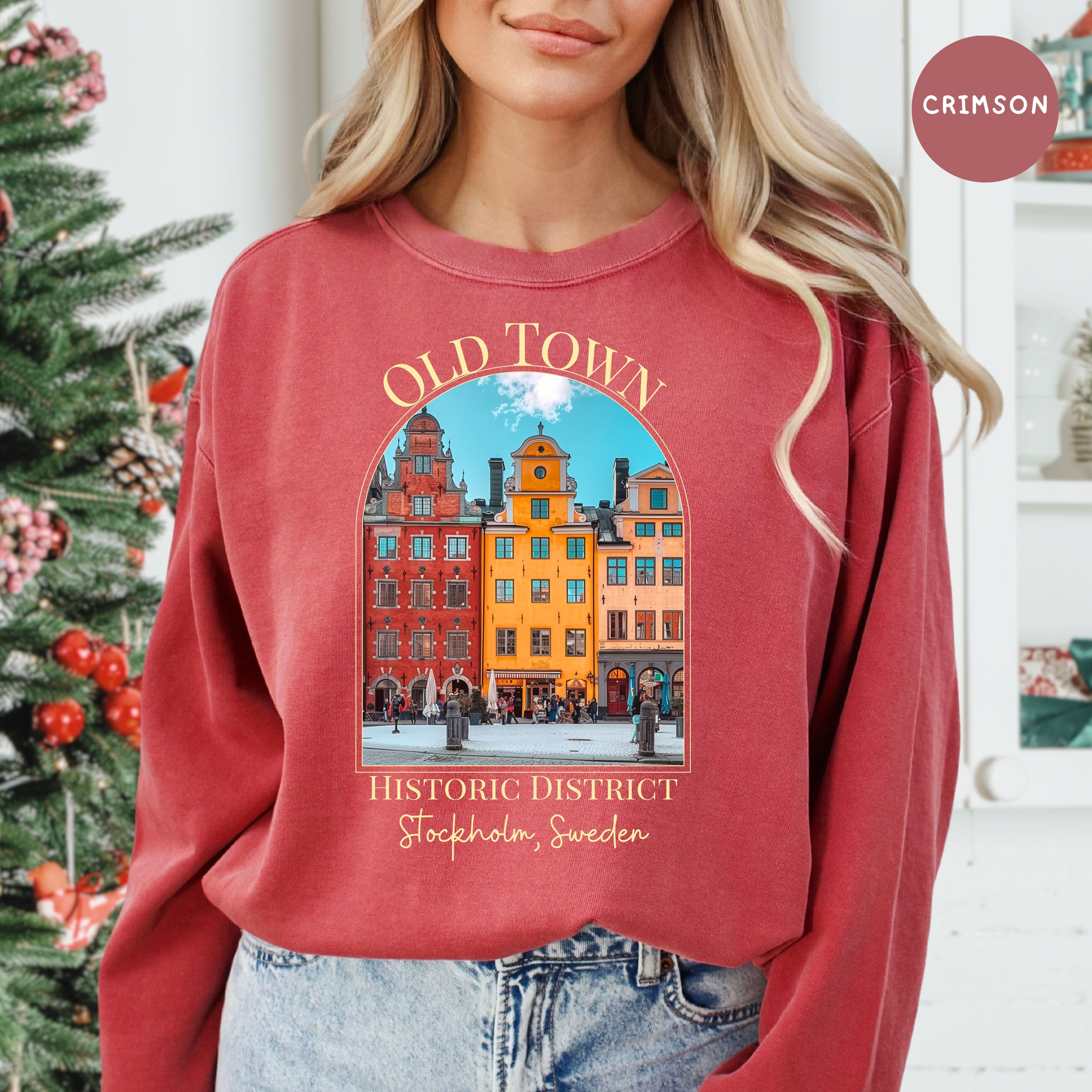 Old Town Stockholm Sweden Comfort Colors® Sweatshirt