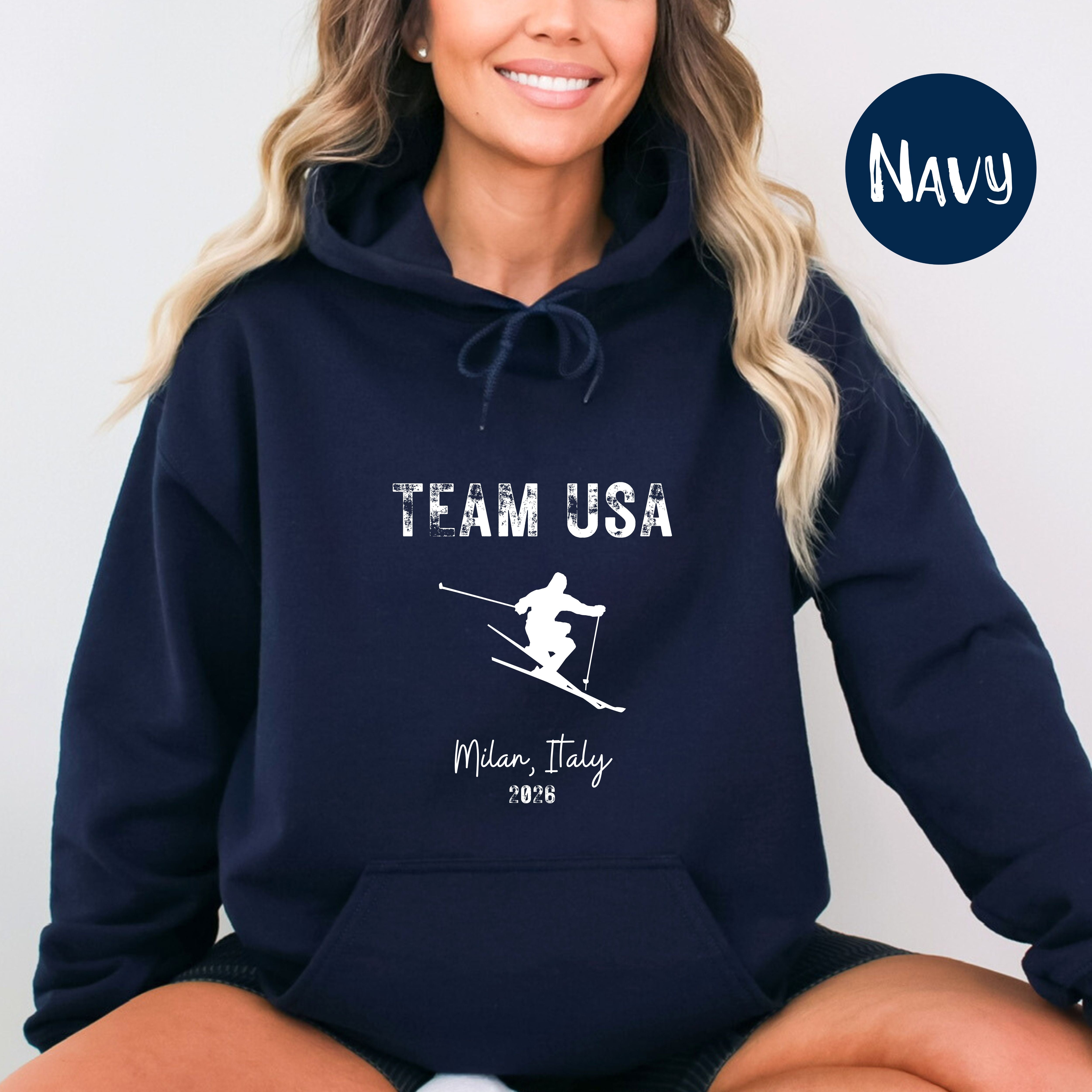 Team USA Alpine Skiing Winter Games Hoodie, USA Ski Team Cortina d'Ampezzo 2026 Winter Games