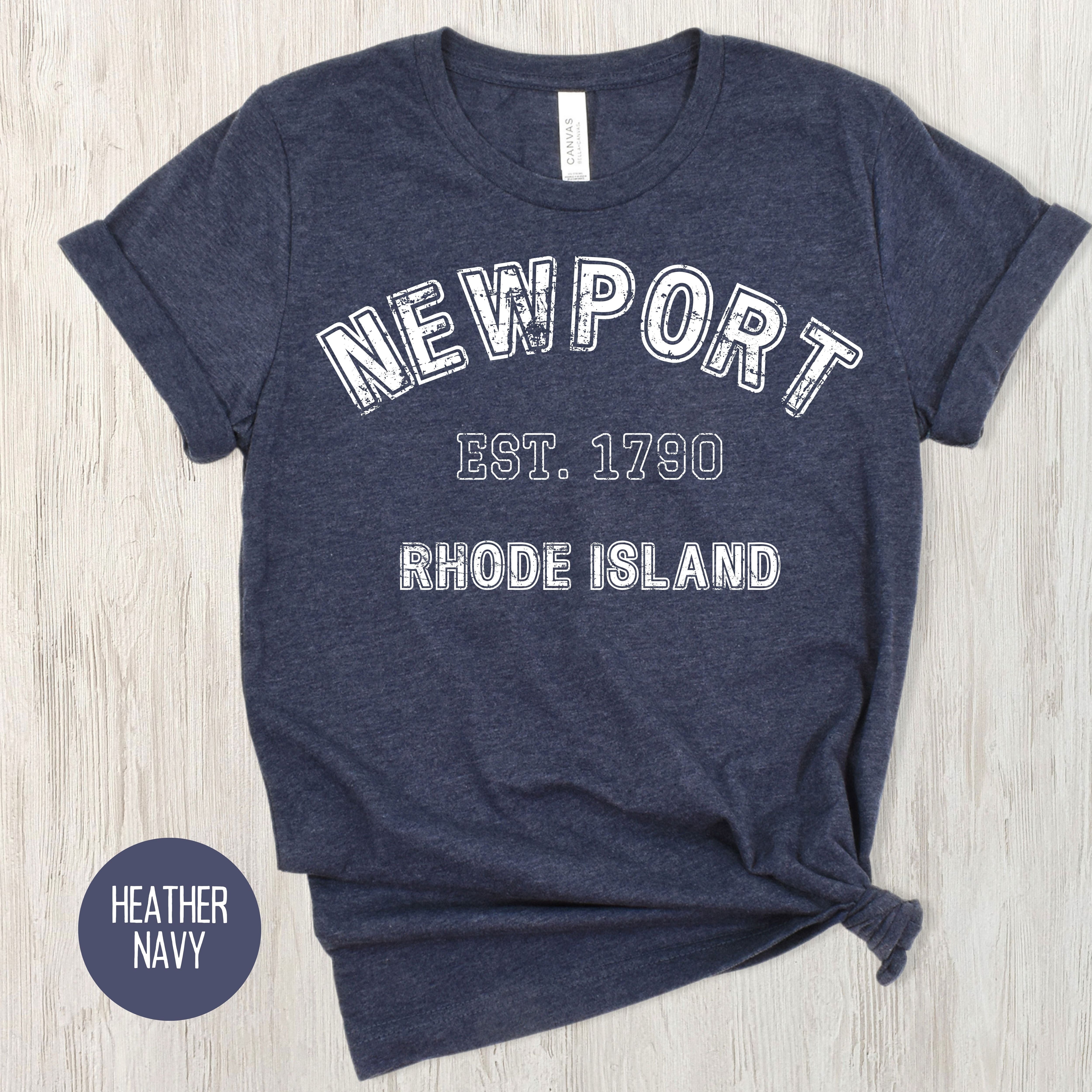 Newport Rhode Island Grunge Style Adult Unisex Tee