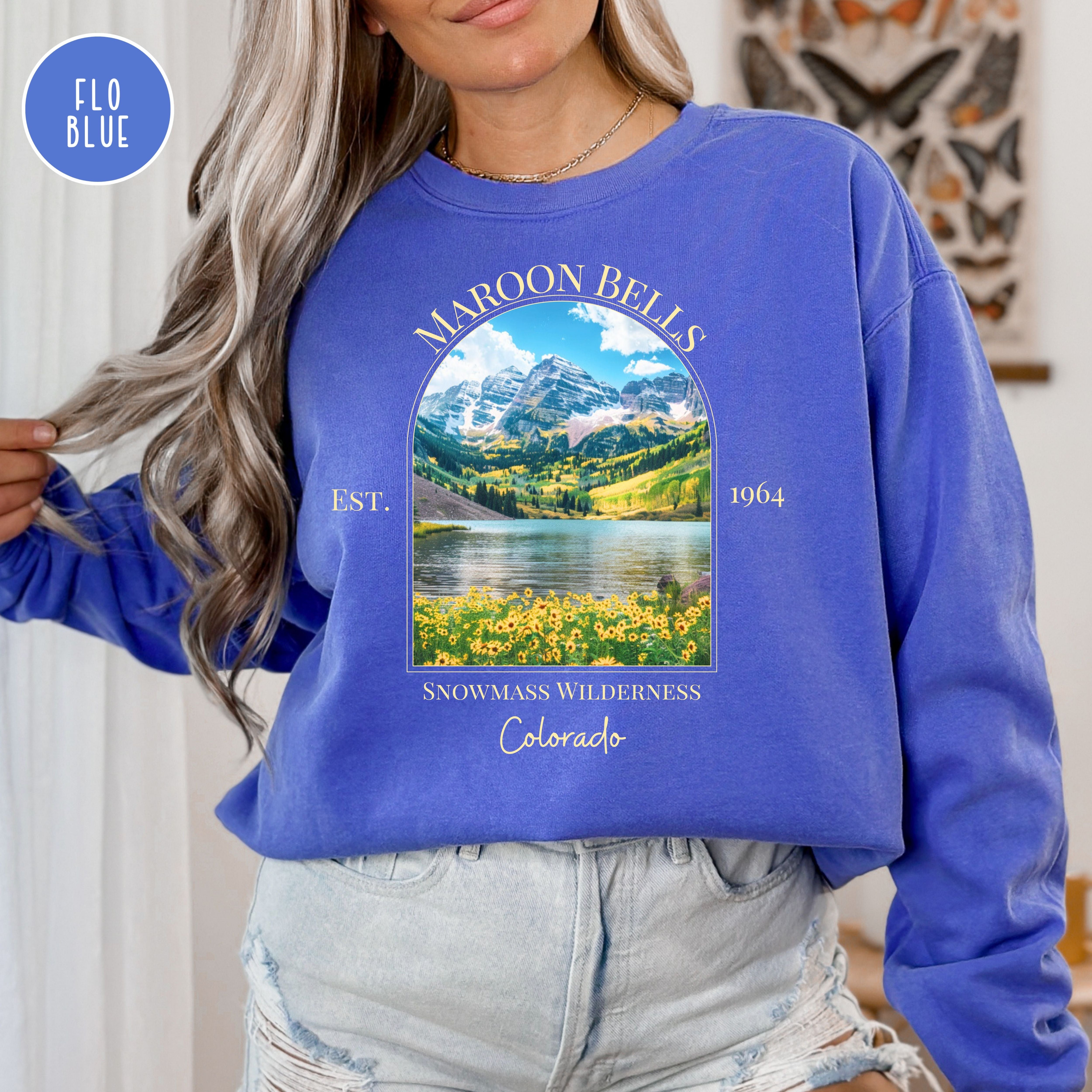 Maroon Bells-Snowmass Wilderness Colorado Comfort Colors® Sweatshirt