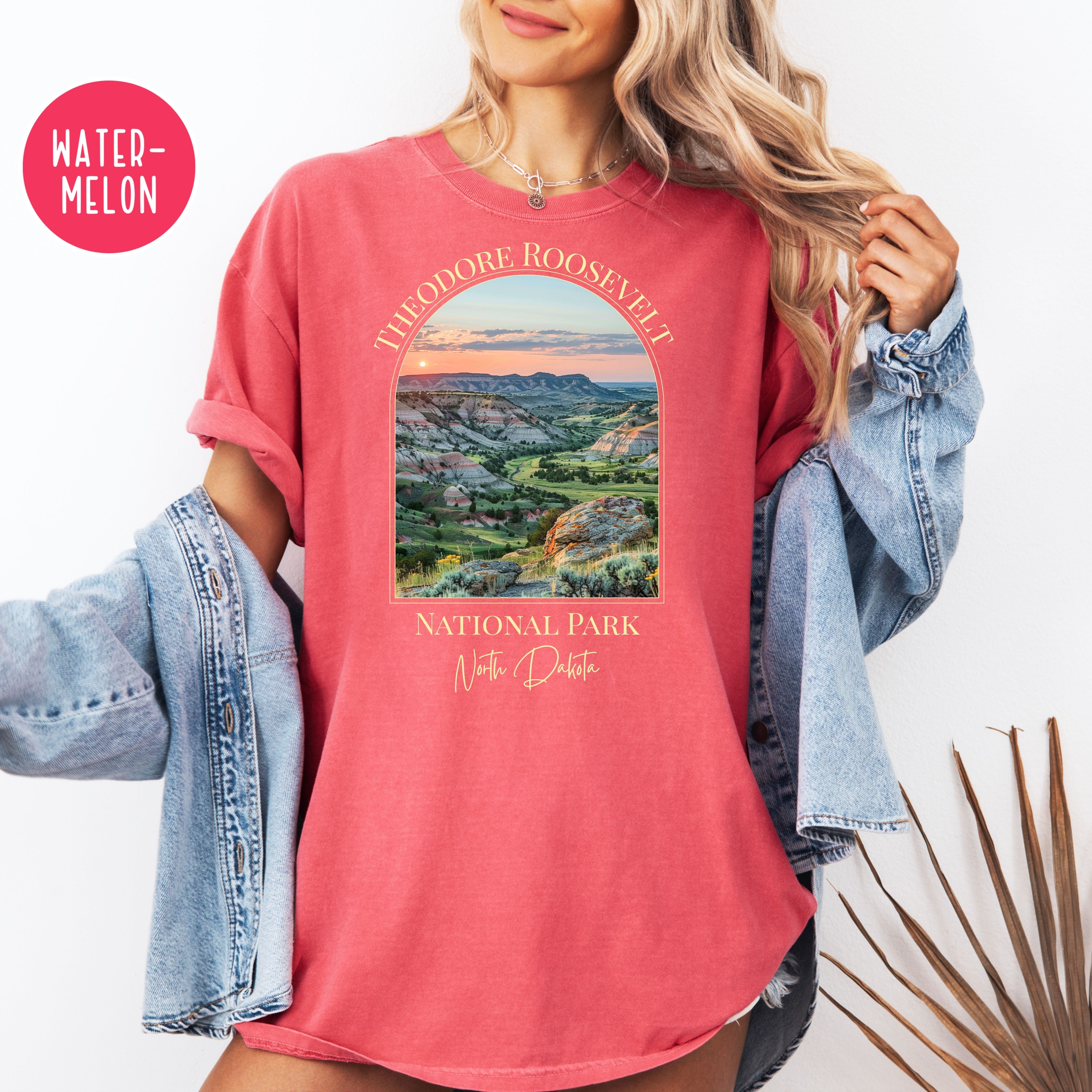 Theodore Roosevelt National Park North Dakota Comfort Colors Unisex Tee