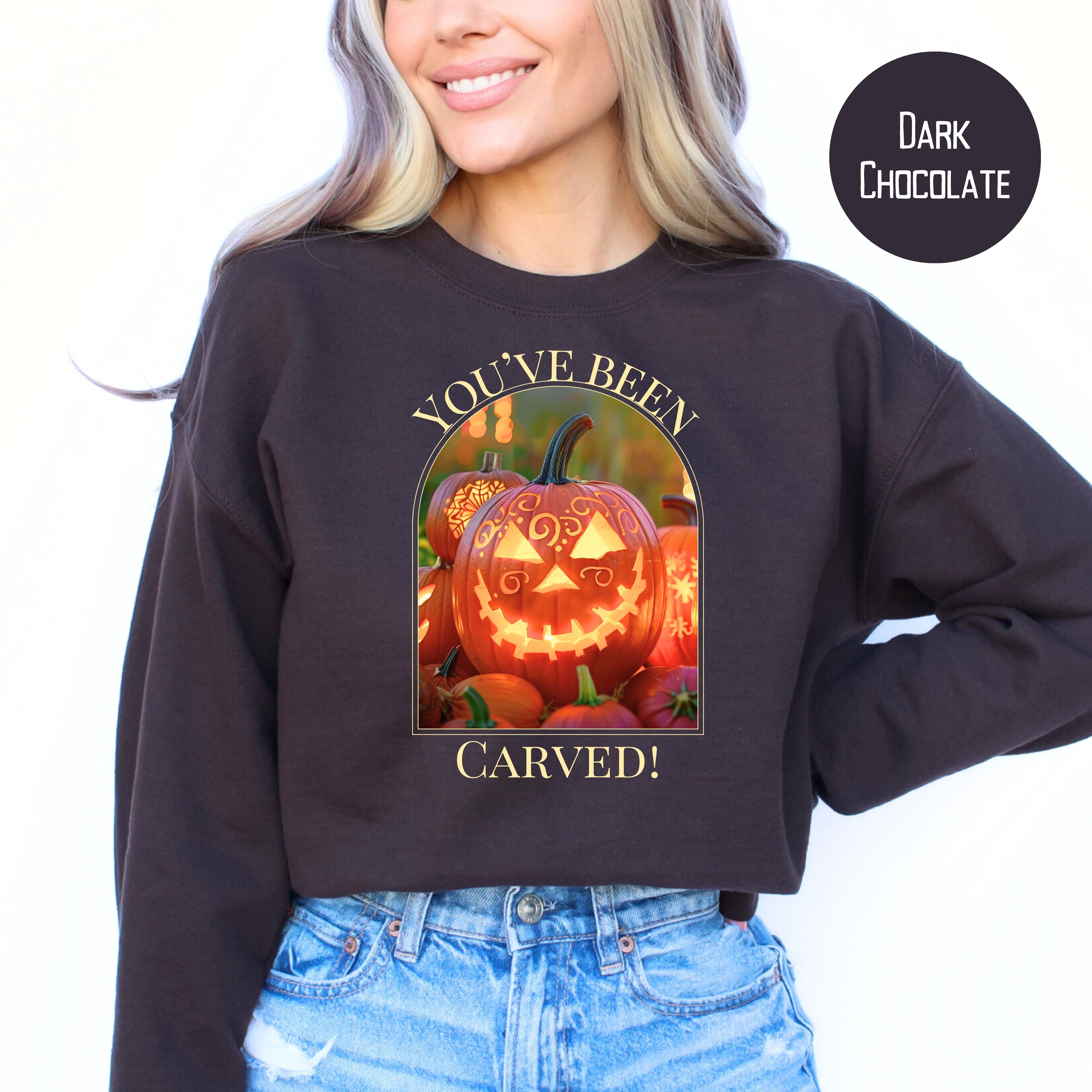 Funny Jack-O-Lantern You've Been Carved Halloween Sweatshirt