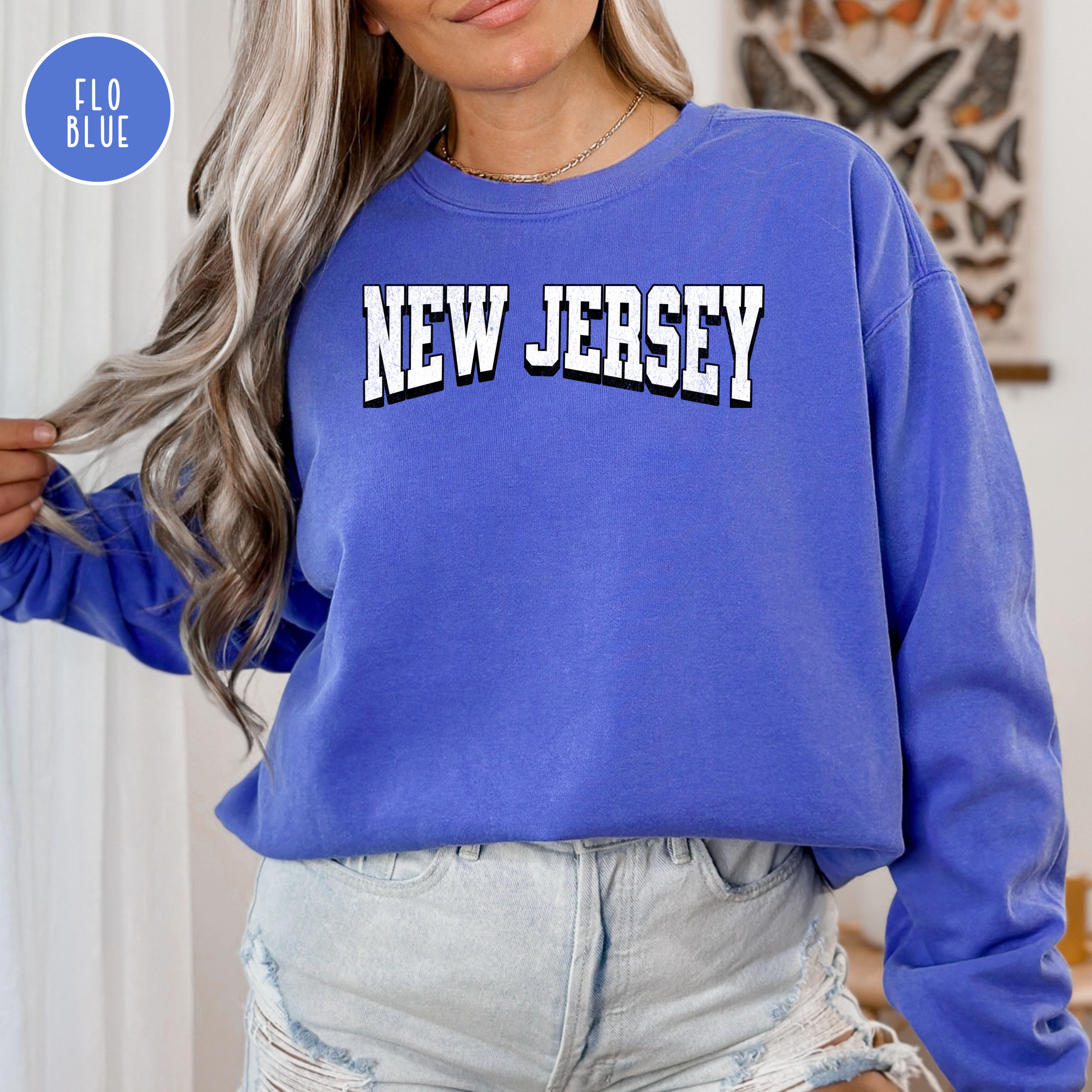 New Jersey Grunge Comfort Colors® Sweatshirt